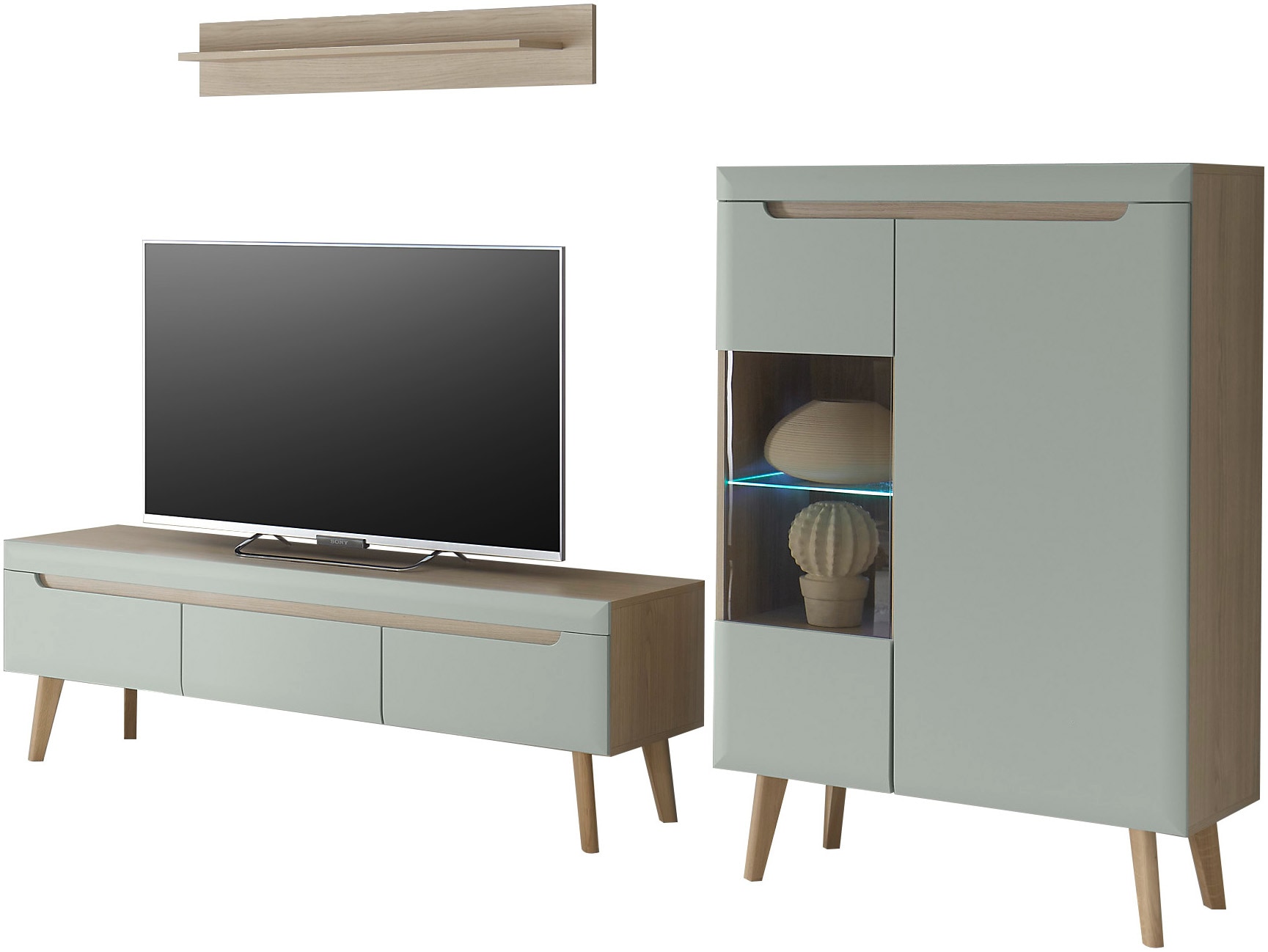 INOSIGN Wohnwand »Torge, Anbauwand, Schrankwand, Mediawand, Wohnzimmer-Set« günstig online kaufen