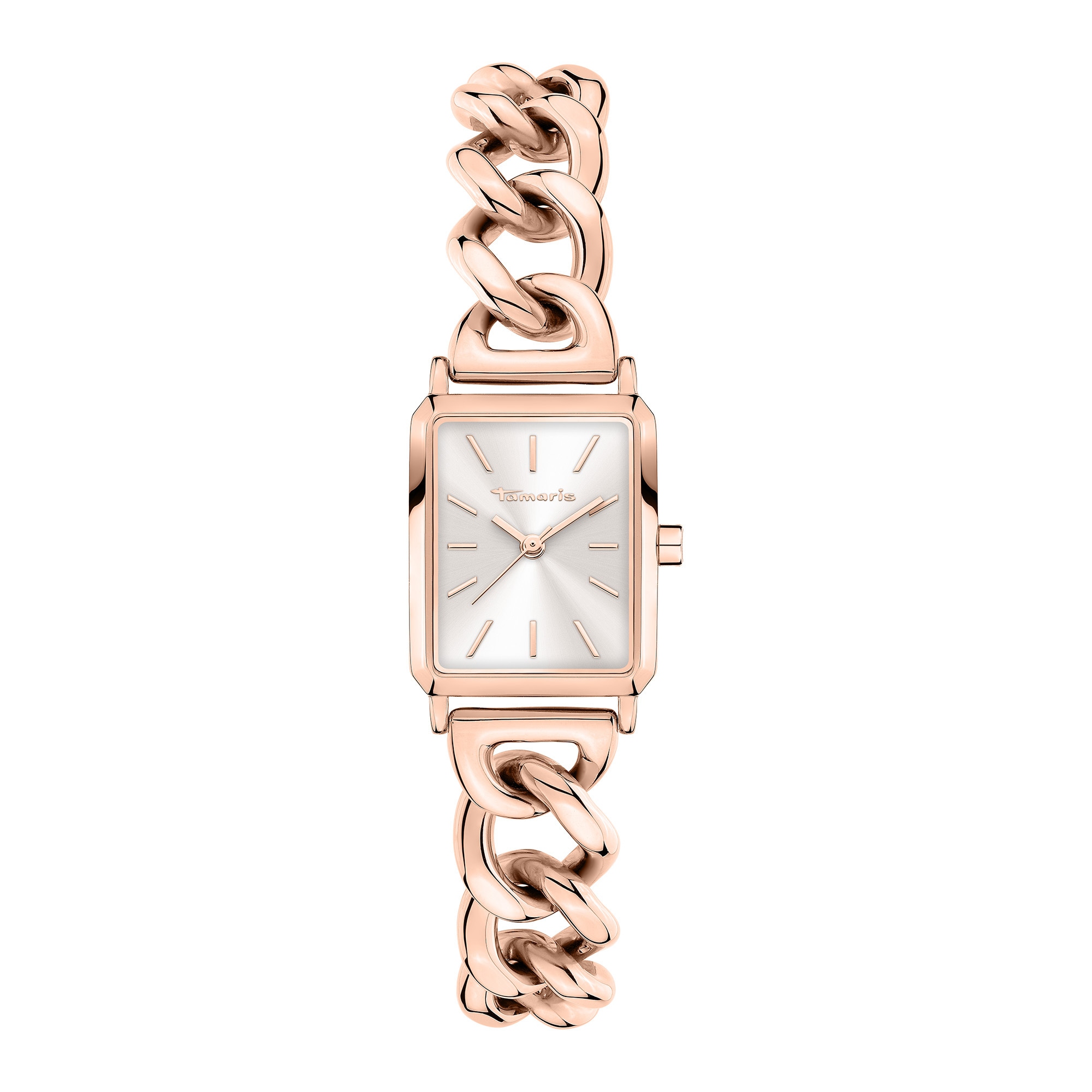 Tamaris Quarzuhr »Chain Watch« Armbanduhr, Damenuhr, Edelstahlarmband, analog