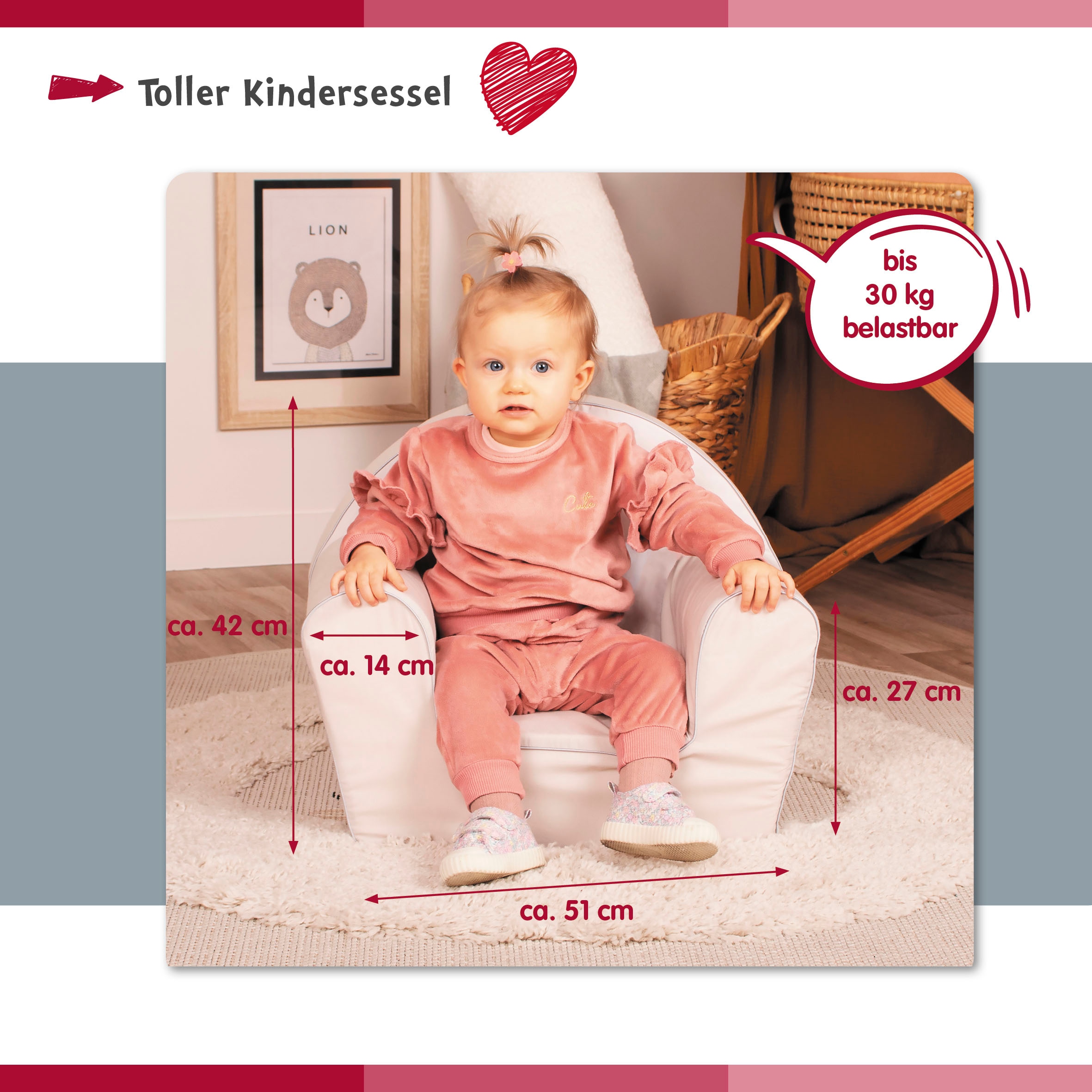 Knorrtoys® Sessel »Green frog«, für Kinder; Made in Europe