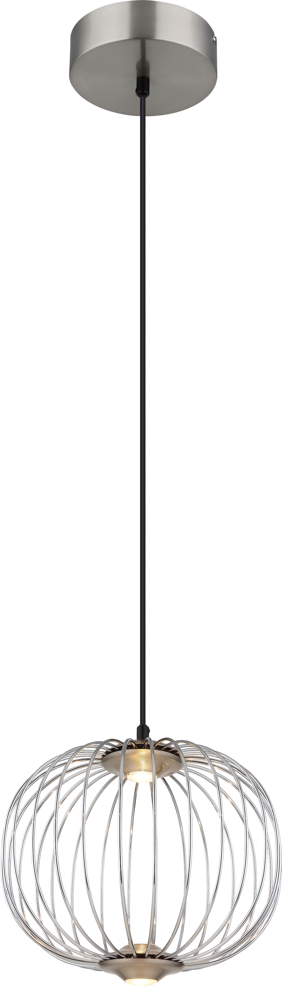 GLOBO LIGHTING Hängeleuchte »GALWAY« LED-Modul 1 Stk. Warmweiß Hängelampe 3 Stufen Metallstäbe DM 30cm Esszimmer