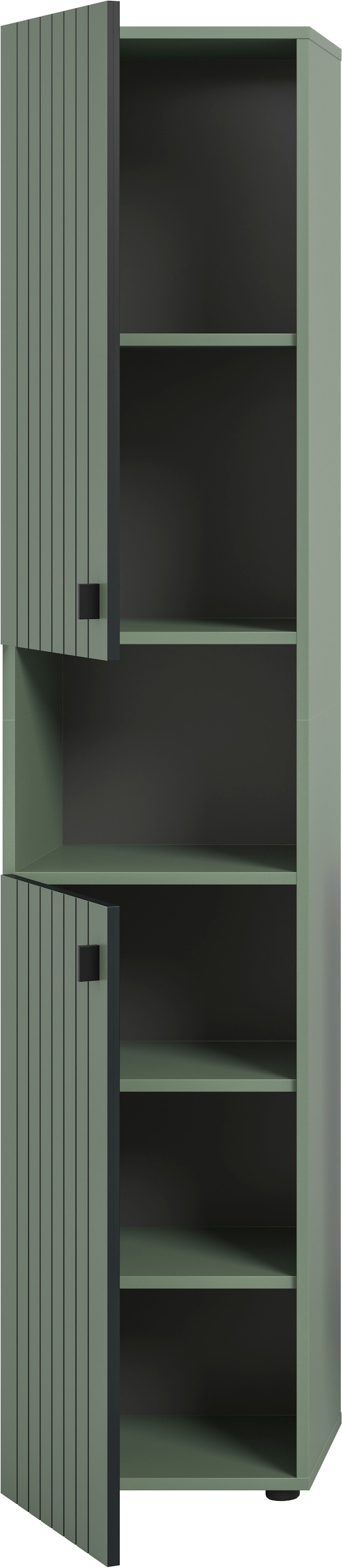 INOSIGN Garderobenschrank »TATIO, Höhe 192 cm, Rillenoptik, 2 Türen, offenes Fach« 1 Stk. tlg. Garderobenschrank, Flurschrank, Dielenschrank, Hochschrank