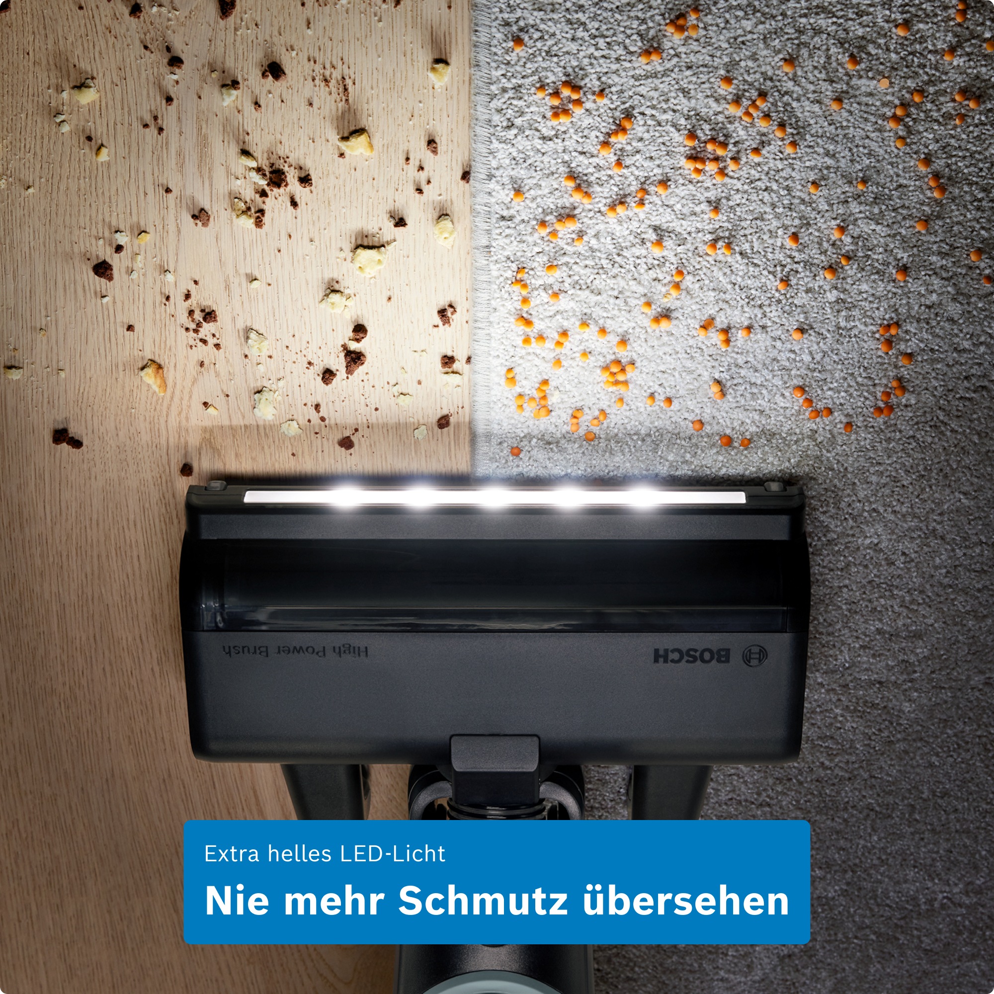 BOSCH Akku-Stielstaubsauger »Flexxo Serie 4 BCH4FM28/BCH4SM28, 2in1 Akku-Staubsauger, freistehend« kabellos, integriertes Zubehör, beutellos, 60 Min. Laufzeit