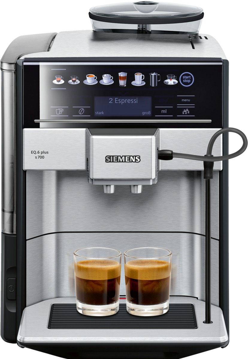 SIEMENS Kaffeevollautomat EQ.6 plus s700 TE657503DE, 1,7l Tank, Scheibenmahlwerk SIEMENS Kaffeevollautomat EQ.6 plus s700 TE657503DE, 1,7l Tank, Scheibenmahlwerk