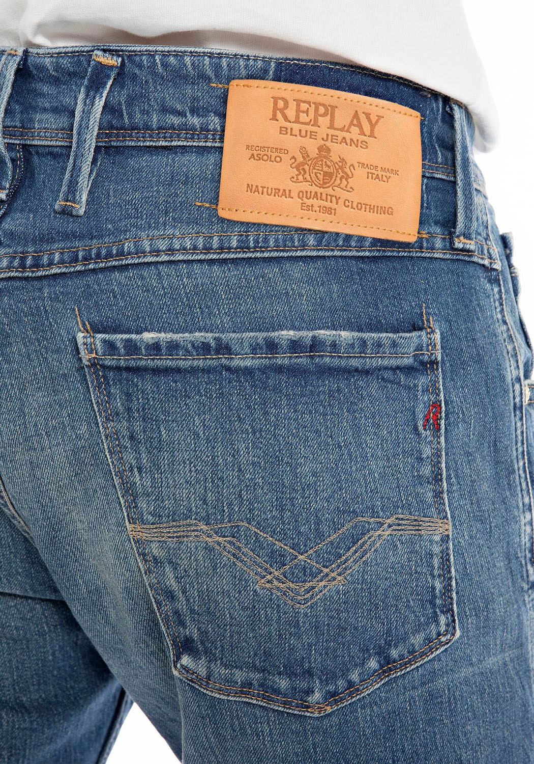 Replay Slim-fit-Jeans »ANBASS HYPERFLEX BIO«