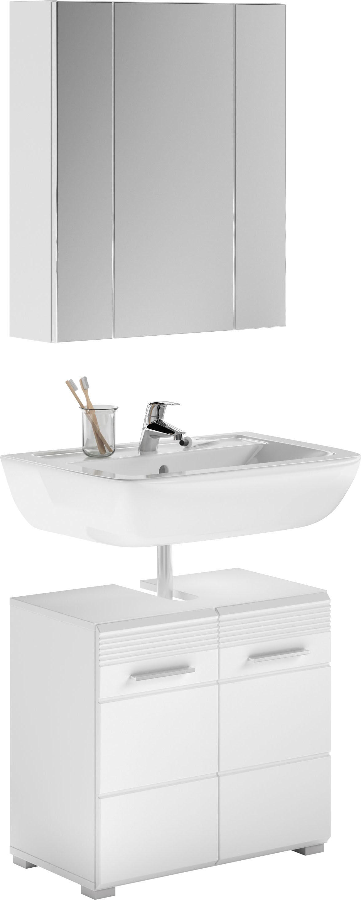INOSIGN Badmöbel-Set »Malmö, 2 teilig, bestehend aus: Waschbeckenunterschra günstig online kaufen