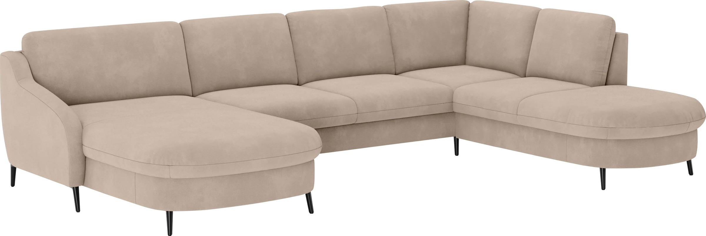 sit&more Wohnlandschaft »Soul U-Form«, wahlweise mit Bettfunktion und Bettkasten oder Schubkasten
