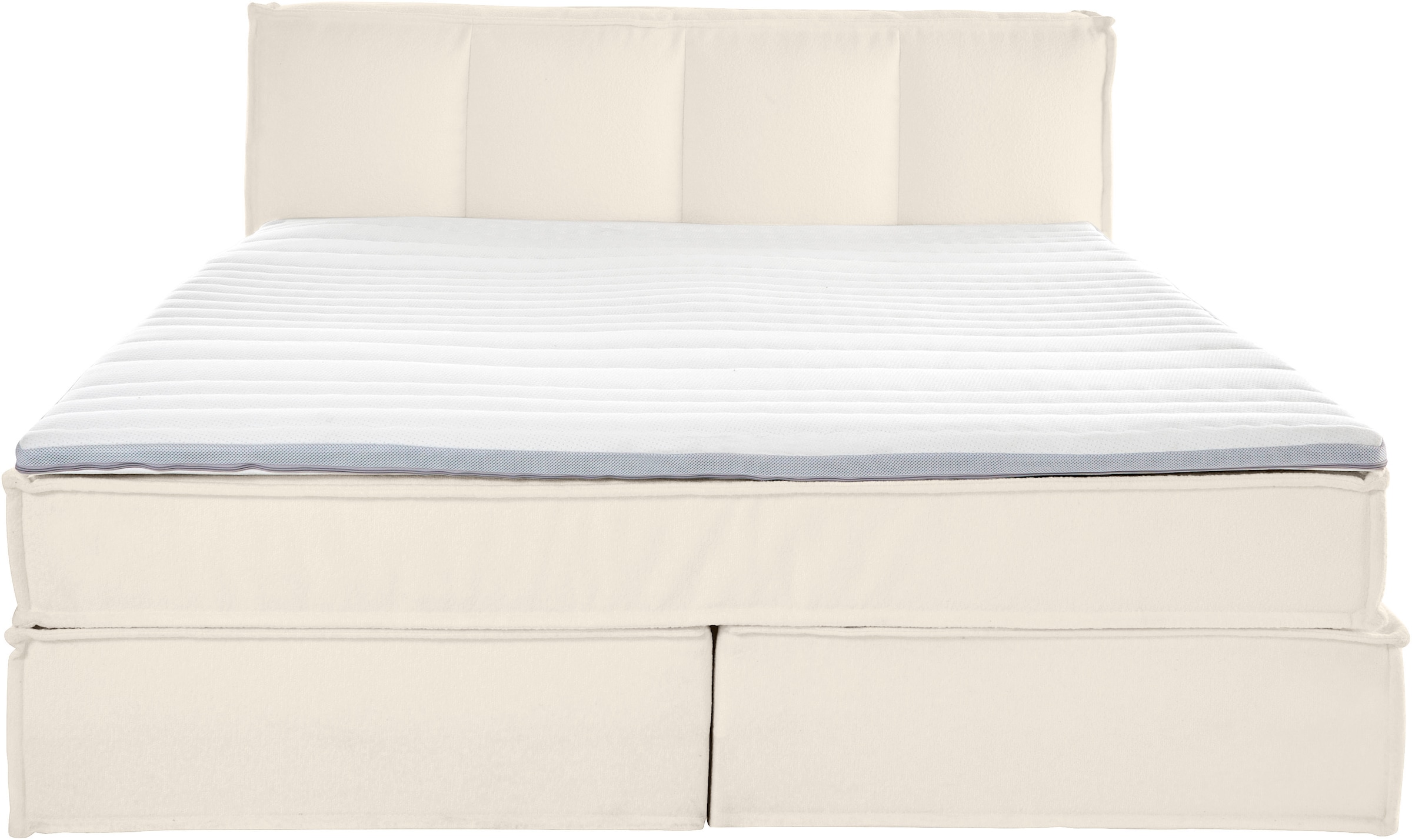 LeGer Home by Lena Gercke Boxspringbett »Addyson«, (Härtegrade H2, H3 und H4 wählbar), Boxspringbett inkl. Topper, 2 Matratzen