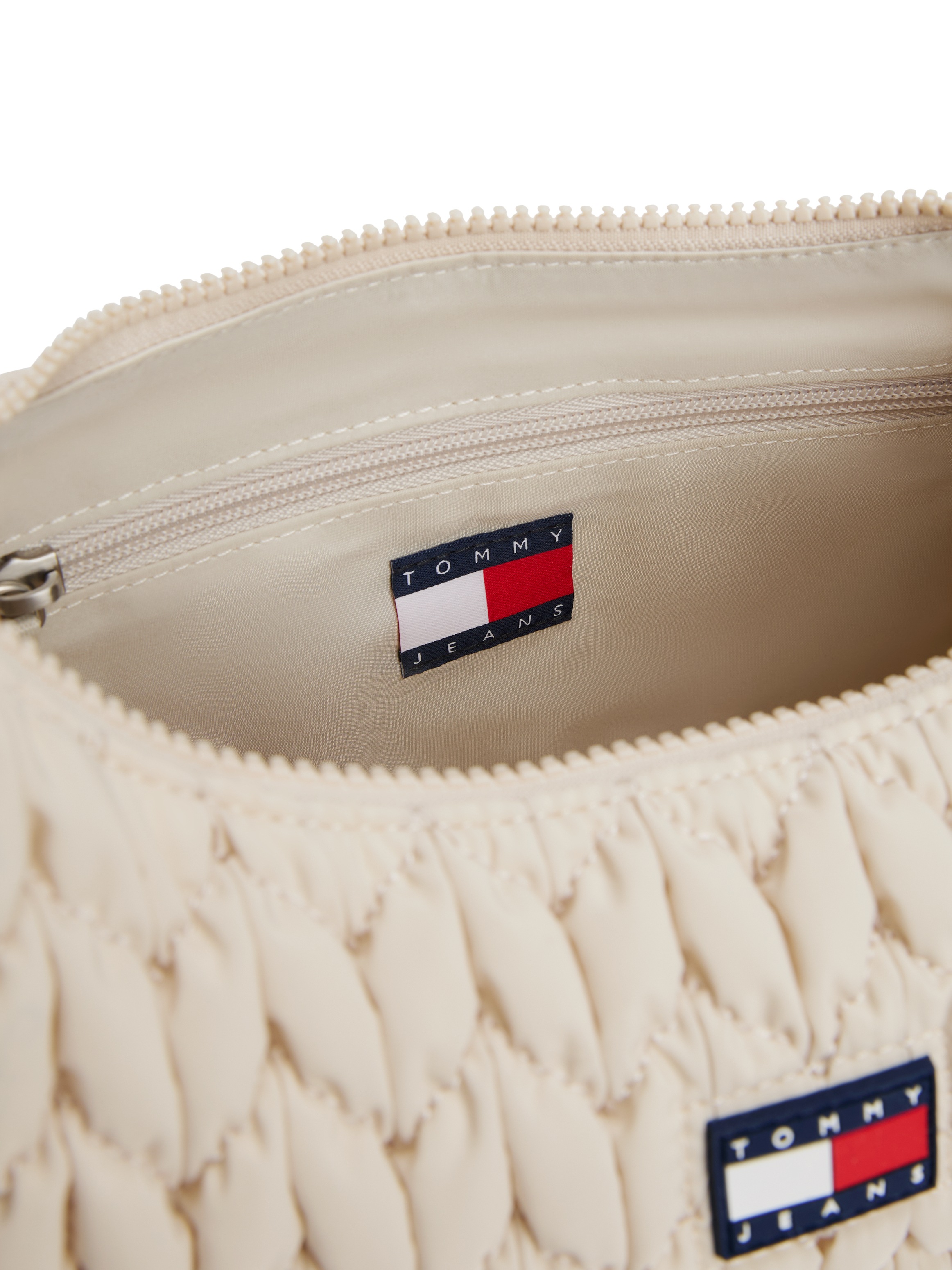 Tommy Jeans Schultertasche »TJW URBAN X-BODY QUILTED«, Damen Umhängetasche, Tragetasche in modischer Flechtoptik