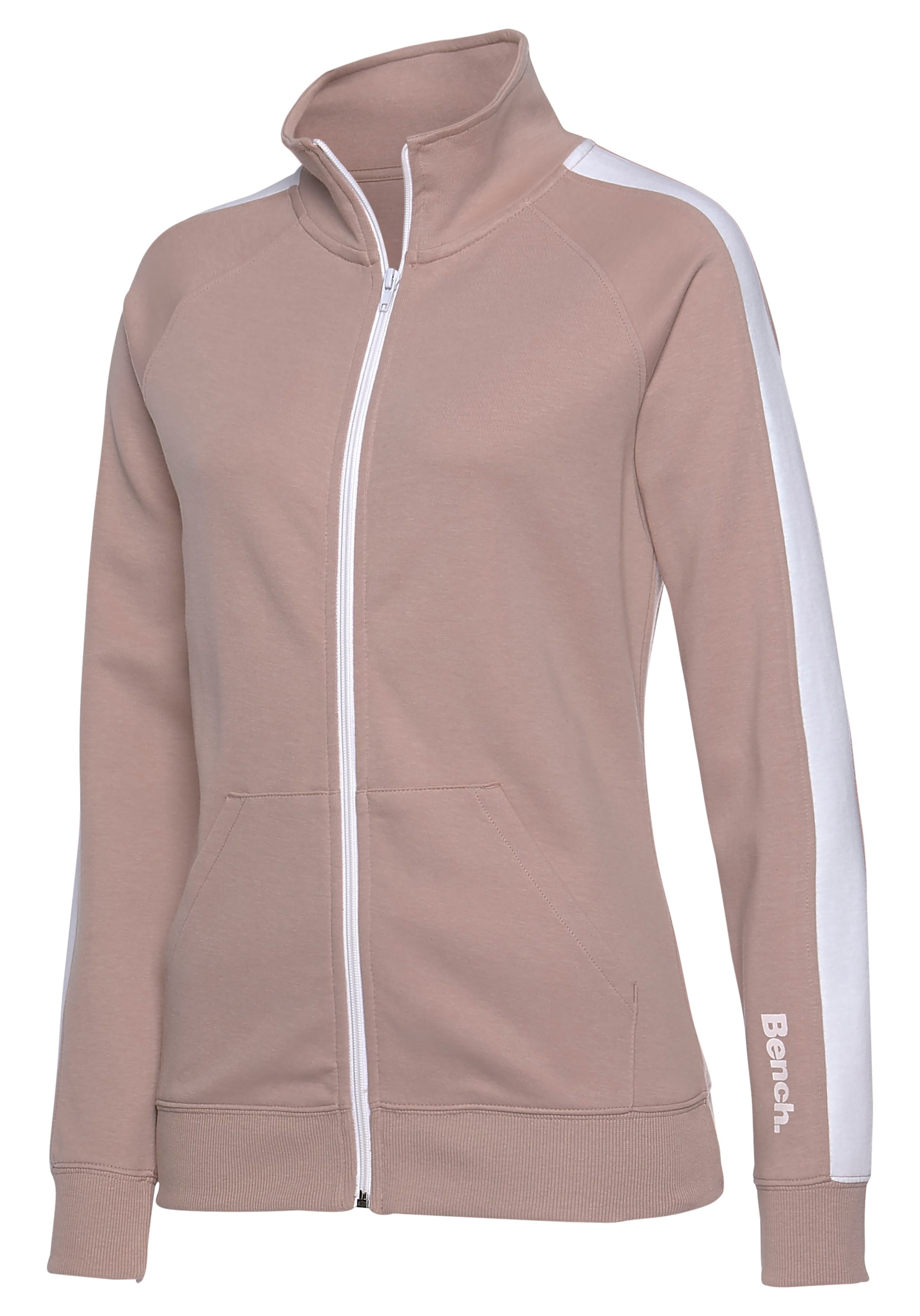 Bench. Loungewear Sweatjacke »-Loungejacke«, mit Seitenstreifen und  Stehkragen, Loungewear, Loungeanzug online bestellen