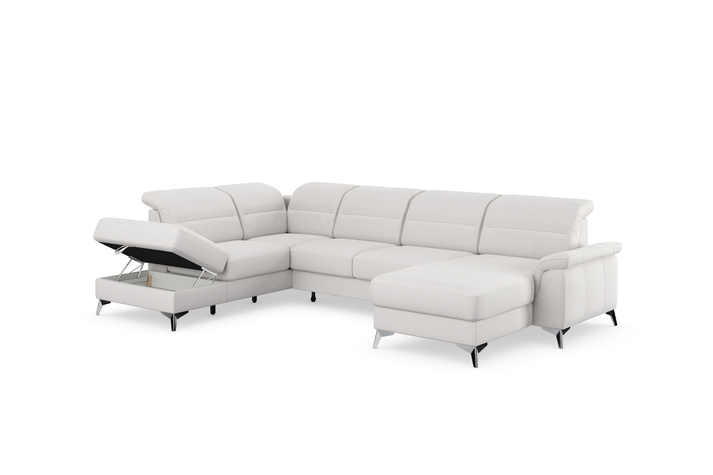 sit&more Wohnlandschaft »Sinatra U-Form«, optional mit Kopfteilverstellung und Armteilfunktion etc.