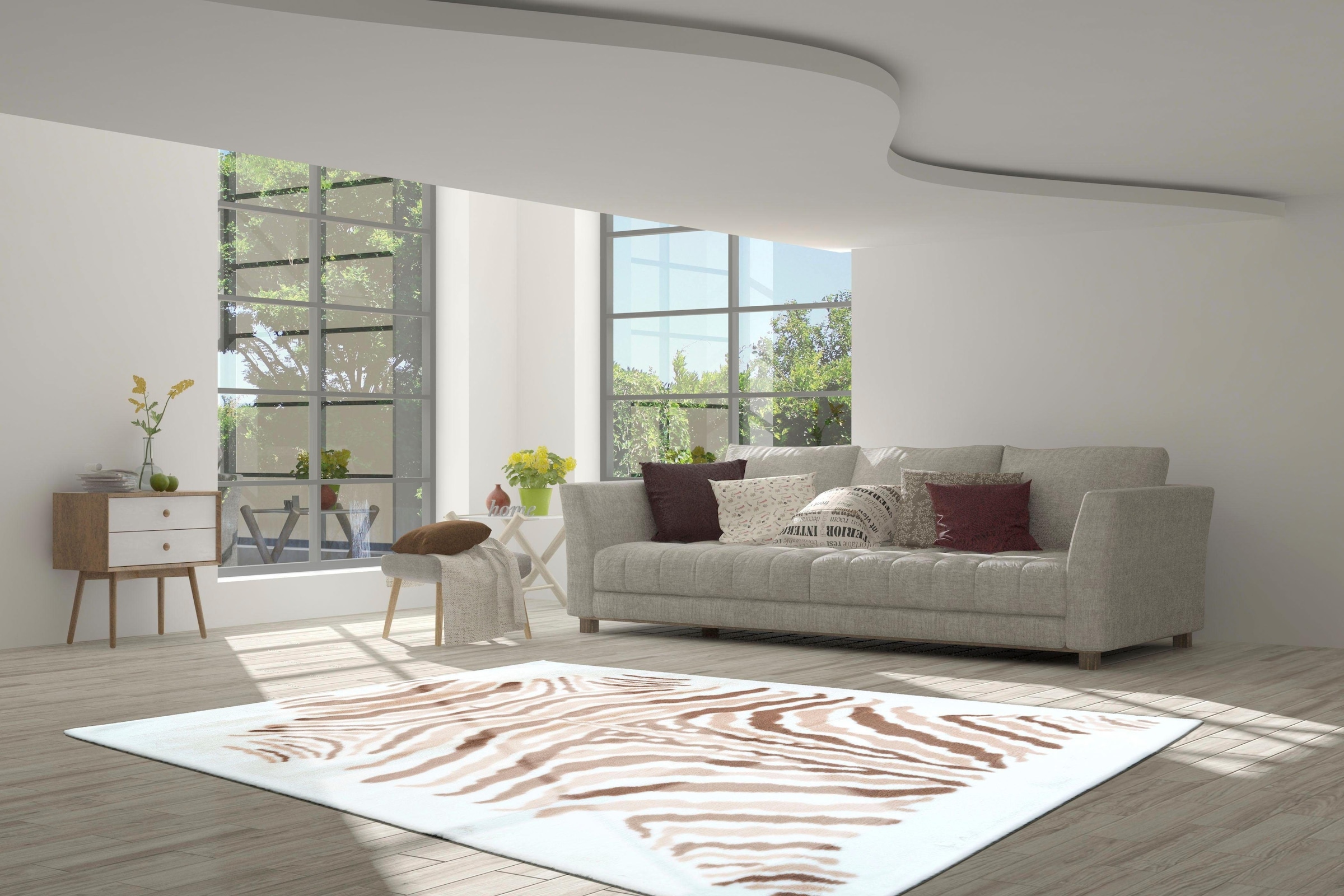 calo-deluxe Hochflor-Teppich »Vogesen 400«, rechteckig, 30 mm Höhe, weiche Haptik, Wohnzimmer