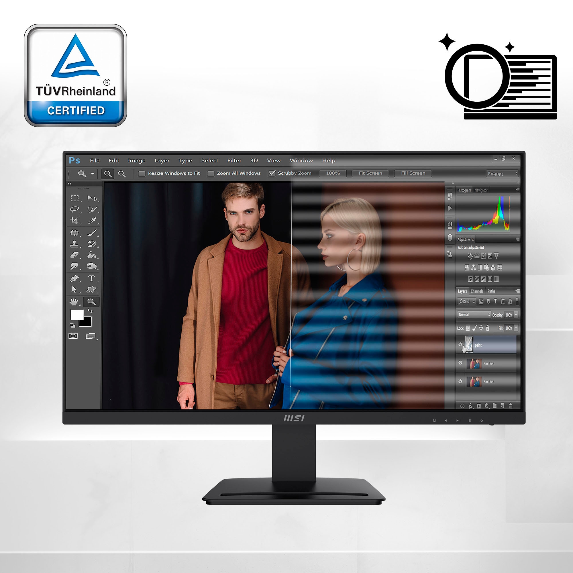 Hyrican PC-Komplettsystem »MegaDeal Gaming-PC-Set Rockstar«, Windows 11 + MSI PRO MP273A Monitor, 69cm (27") + Maus & Tastatur