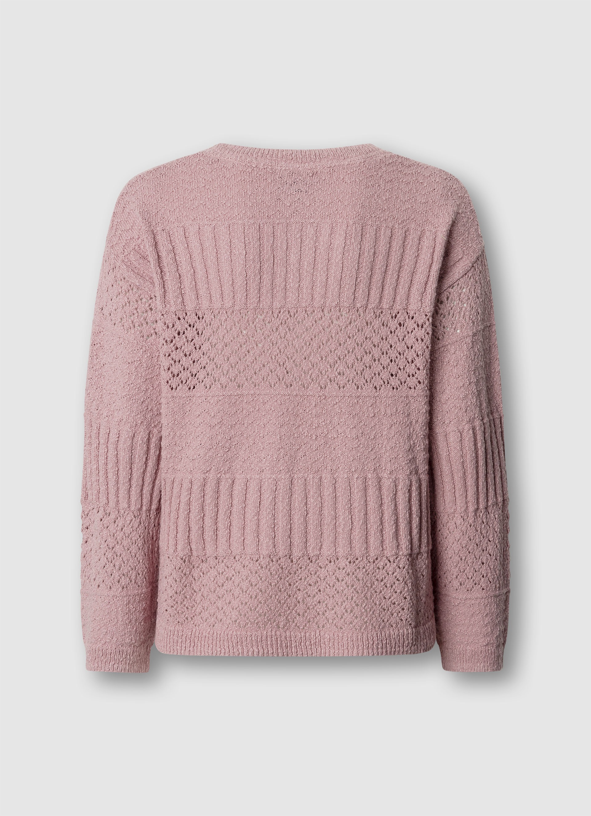 Pepe Jeans Strickpullover »ALAYA« im Strukturmix, reine Baumwolle