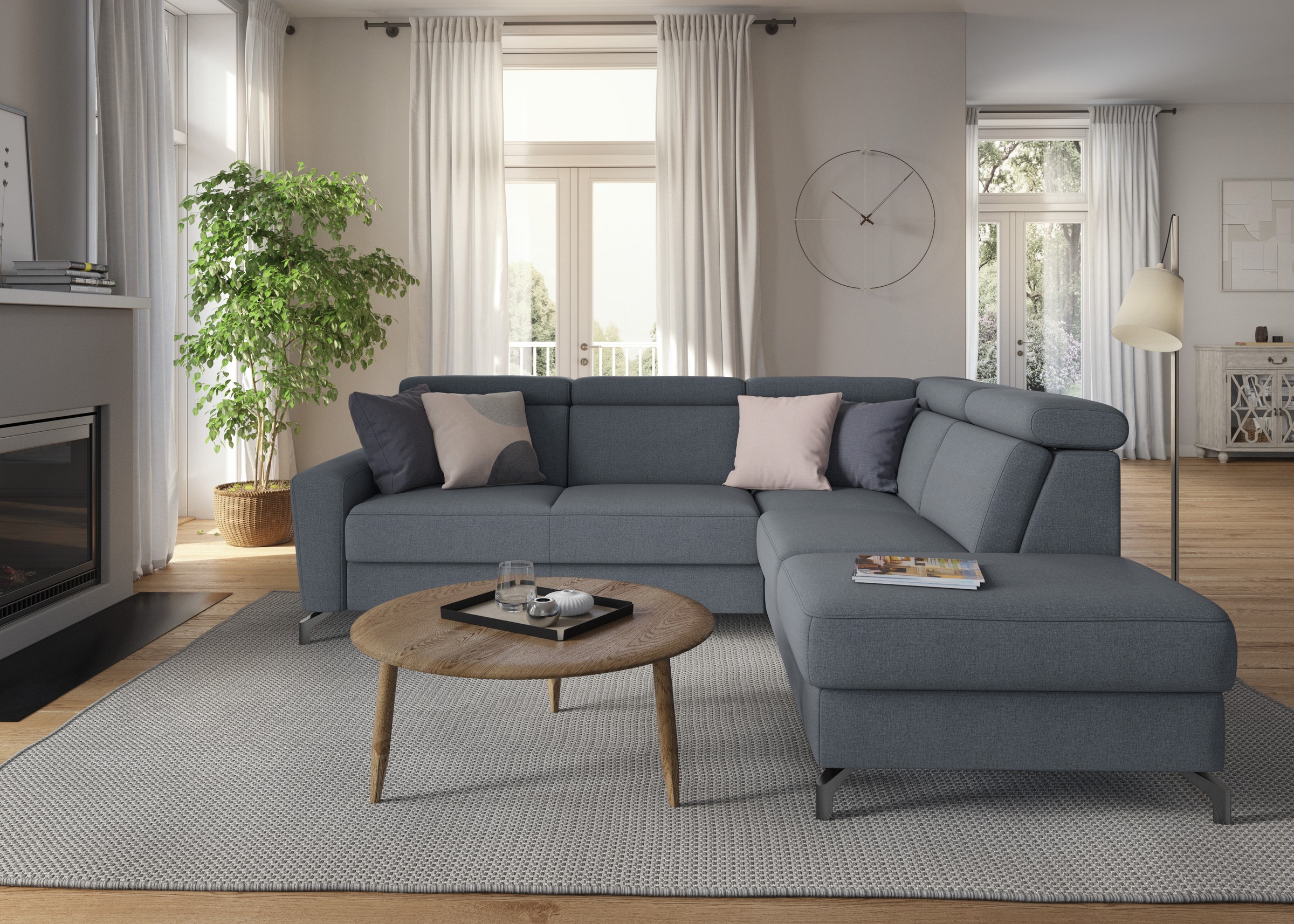 sit&more Ecksofa »Scarlett L-Form«, inklusive Kopfteilverstellung, wahlweis günstig online kaufen