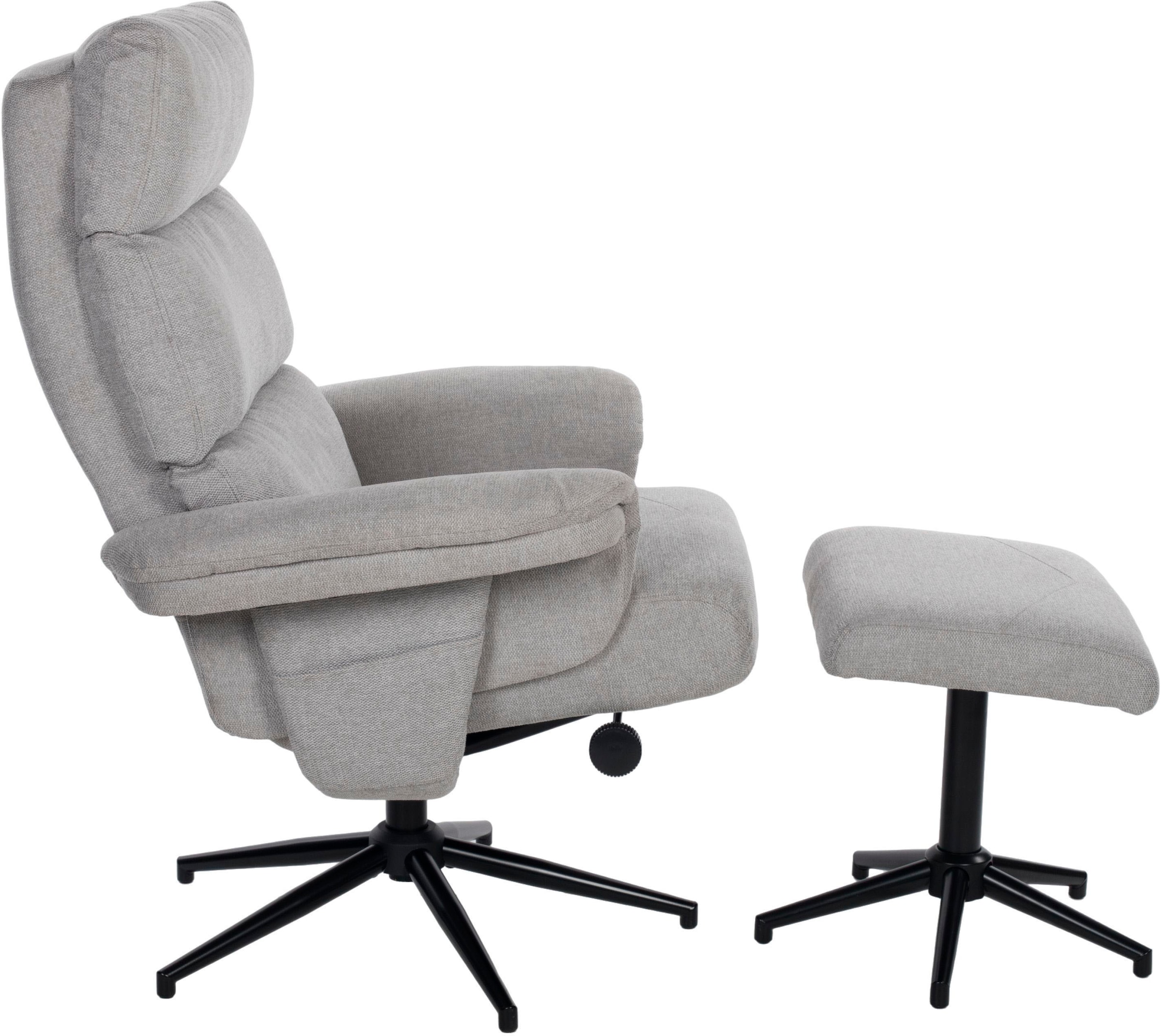 Duo Collection TV-Sessel »Zalea«, mit Hocker und Relaxfunktion, 360 Grad drehbar