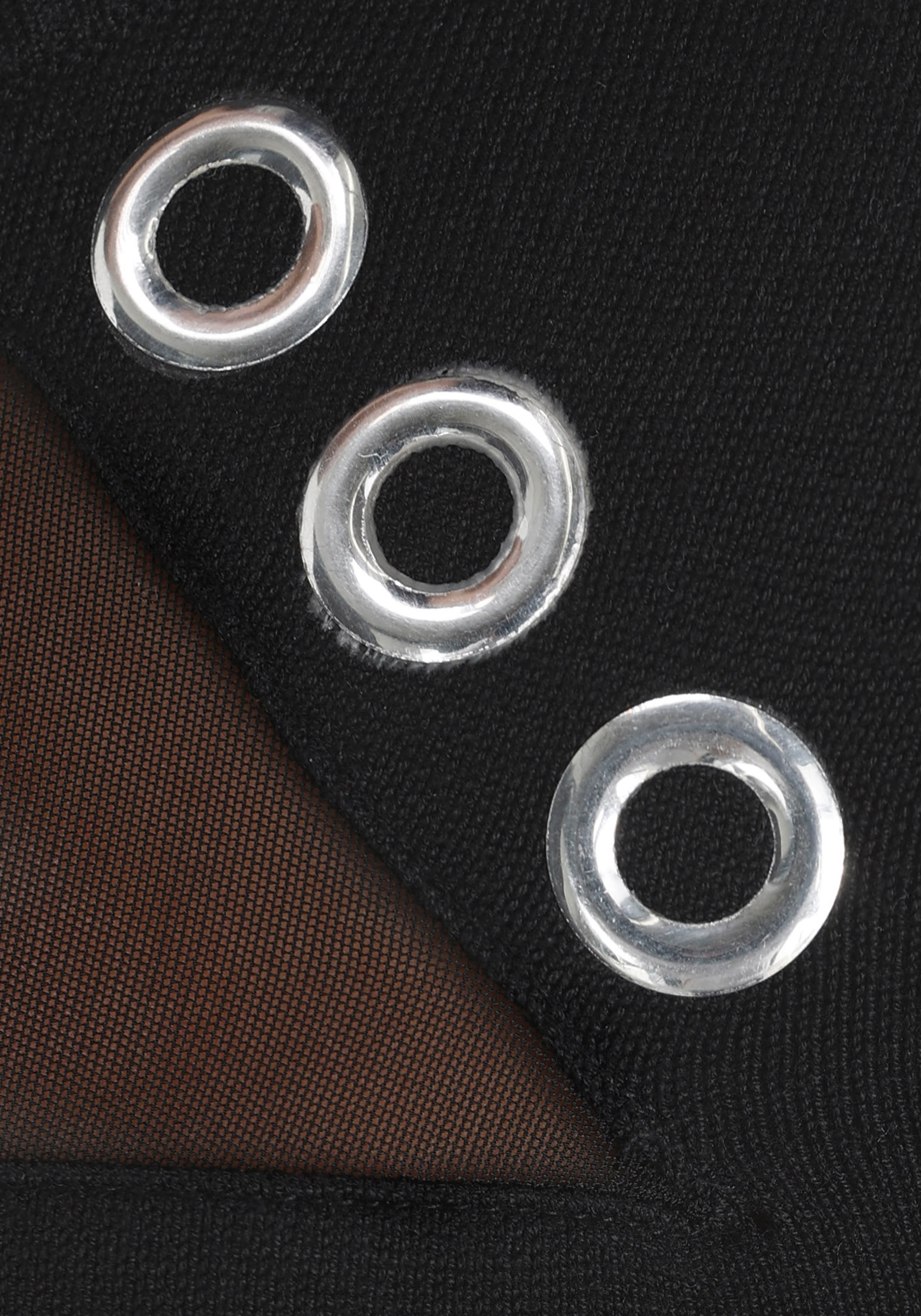Melrose Strickpullover, mit Nietendetails und Mesh-Einsatz