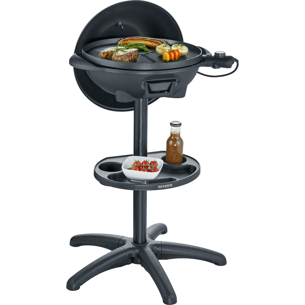 Severin Elektro-Standgrill »PG 8541«, 2000 W, hohe Kapazität durch große Grillfläche Ø 41cm, XXL-Anschlusskabel 2,8m