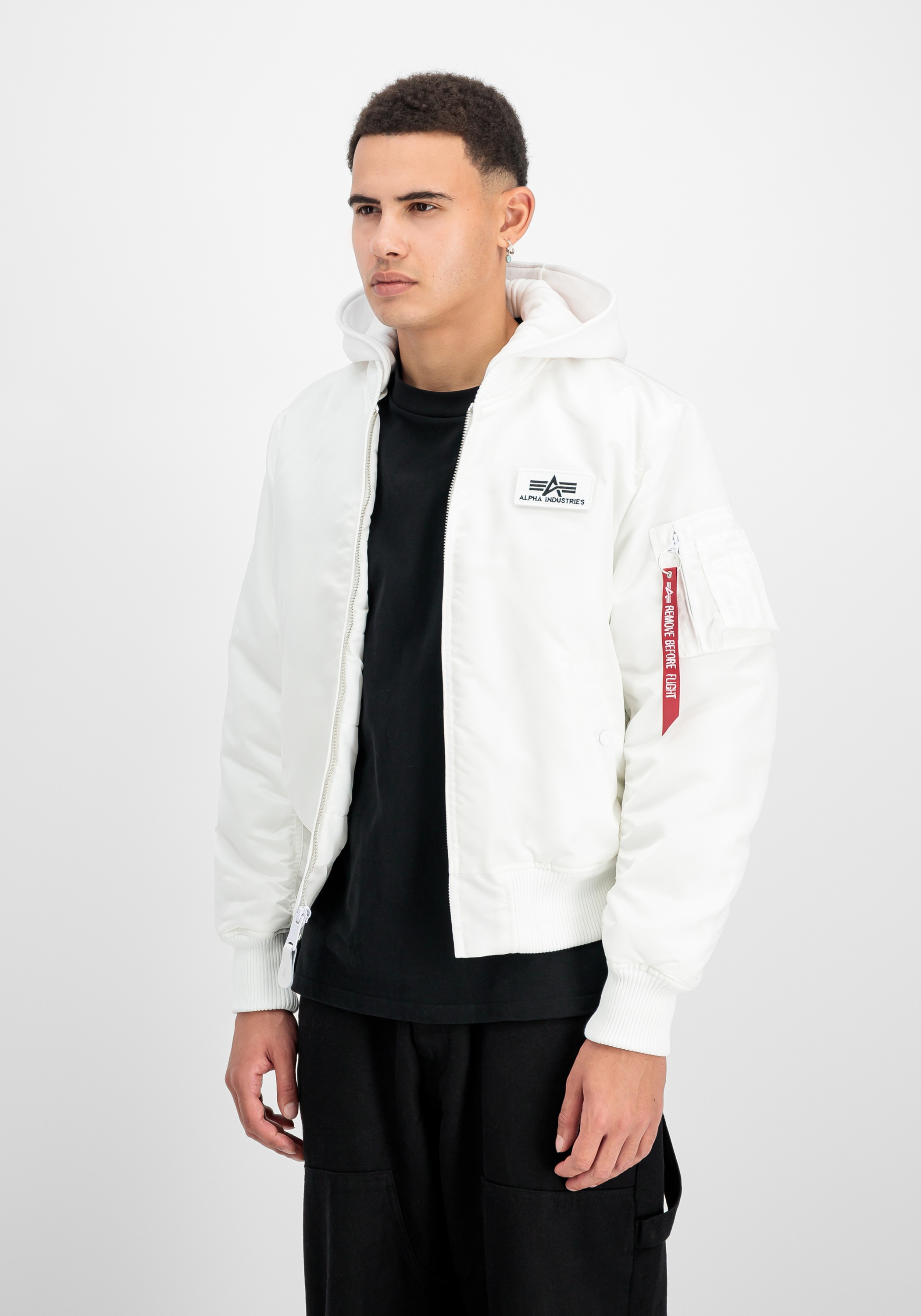 Alpha Industries Bomberjacke »MA-1 Zip Hood Backprint«