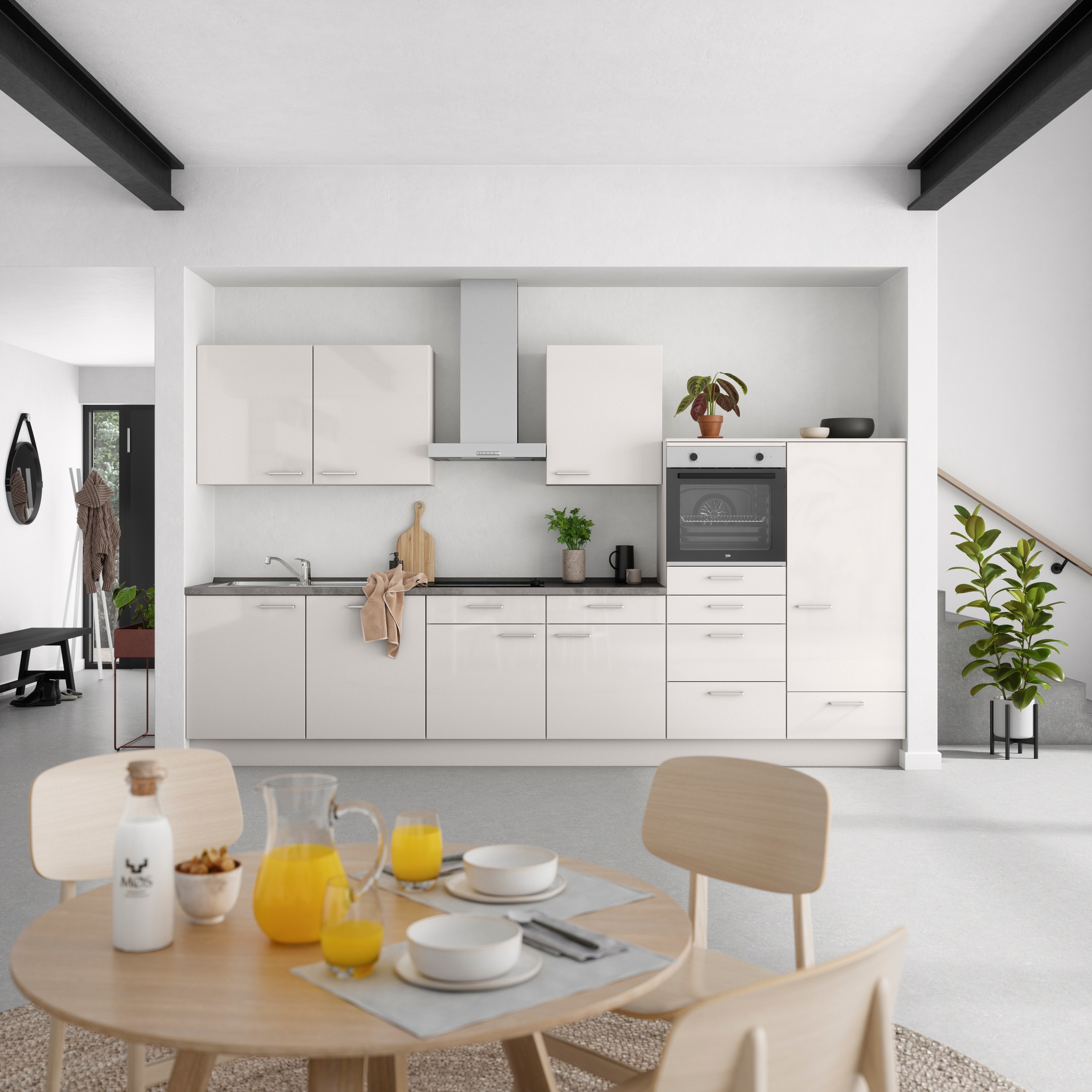 nobilia® Küchenzeile »"Flash I"« vormontiert, Ausrichtung wählbar, Breite 3 günstig online kaufen