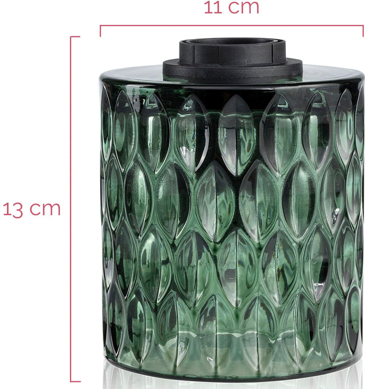 Pauleen Tischleuchte »Crystal Magic«, 1 flammig, Leuchtmittel E27 | ohne Leuchtmittel, E27, Grün, Glas