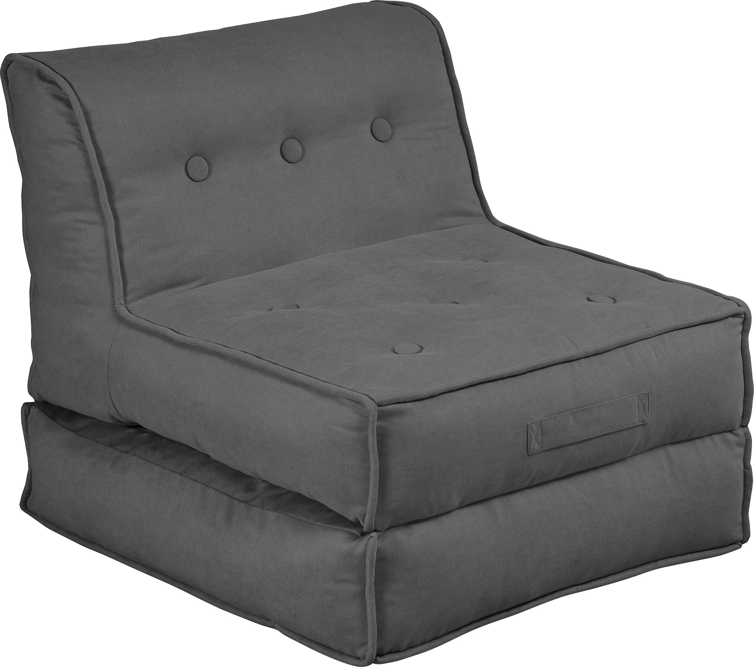 INOSIGN Sessel »Pia«, Loungesessel in 2 Größen, mit Schlaffunktion und Pouf-Funktion.