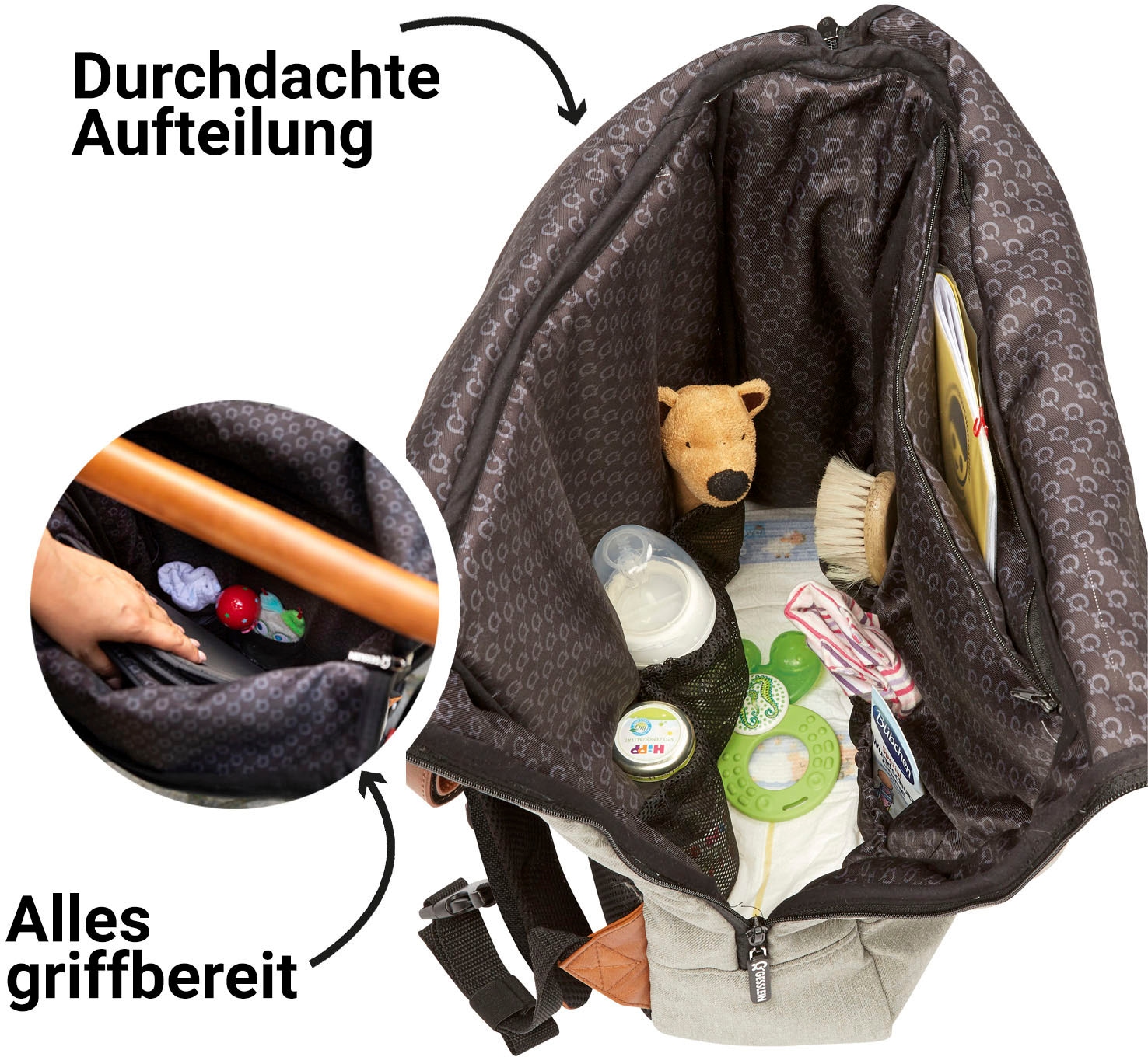 Gesslein Wickelrucksack »N°6, orange«, Made in Germany