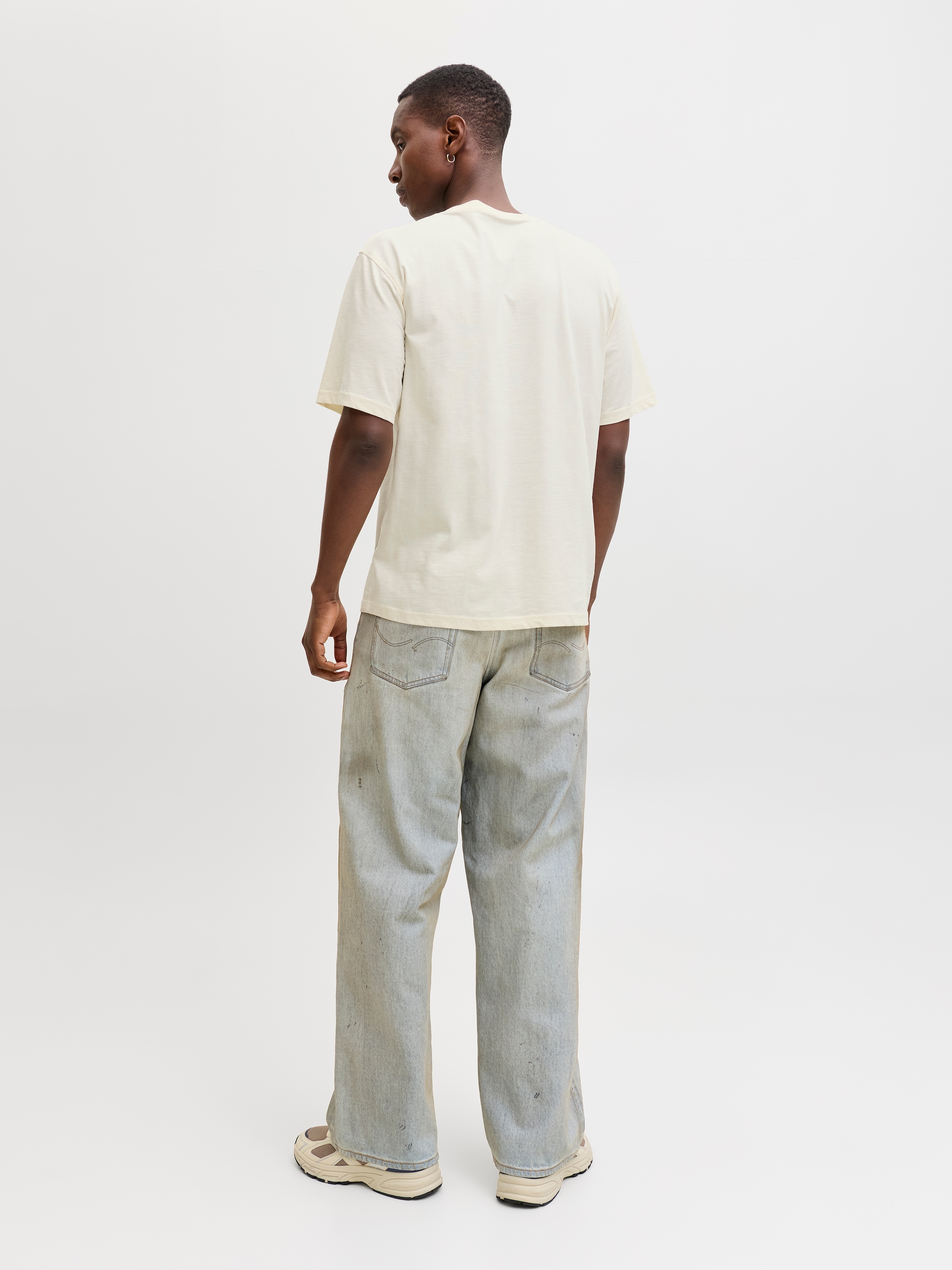 Jack & Jones Kurzarmshirt »JJEDOVER SLUB TEE SS NOOS« Baumwollmischung, relaxed fit