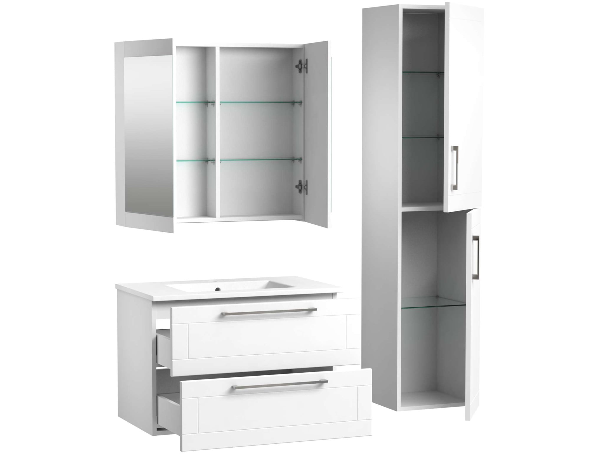 welltime Badezimmerspiegelschrank »Serena Retro«, FSC®-zertifiziertes Material, Breite 81,5 cm