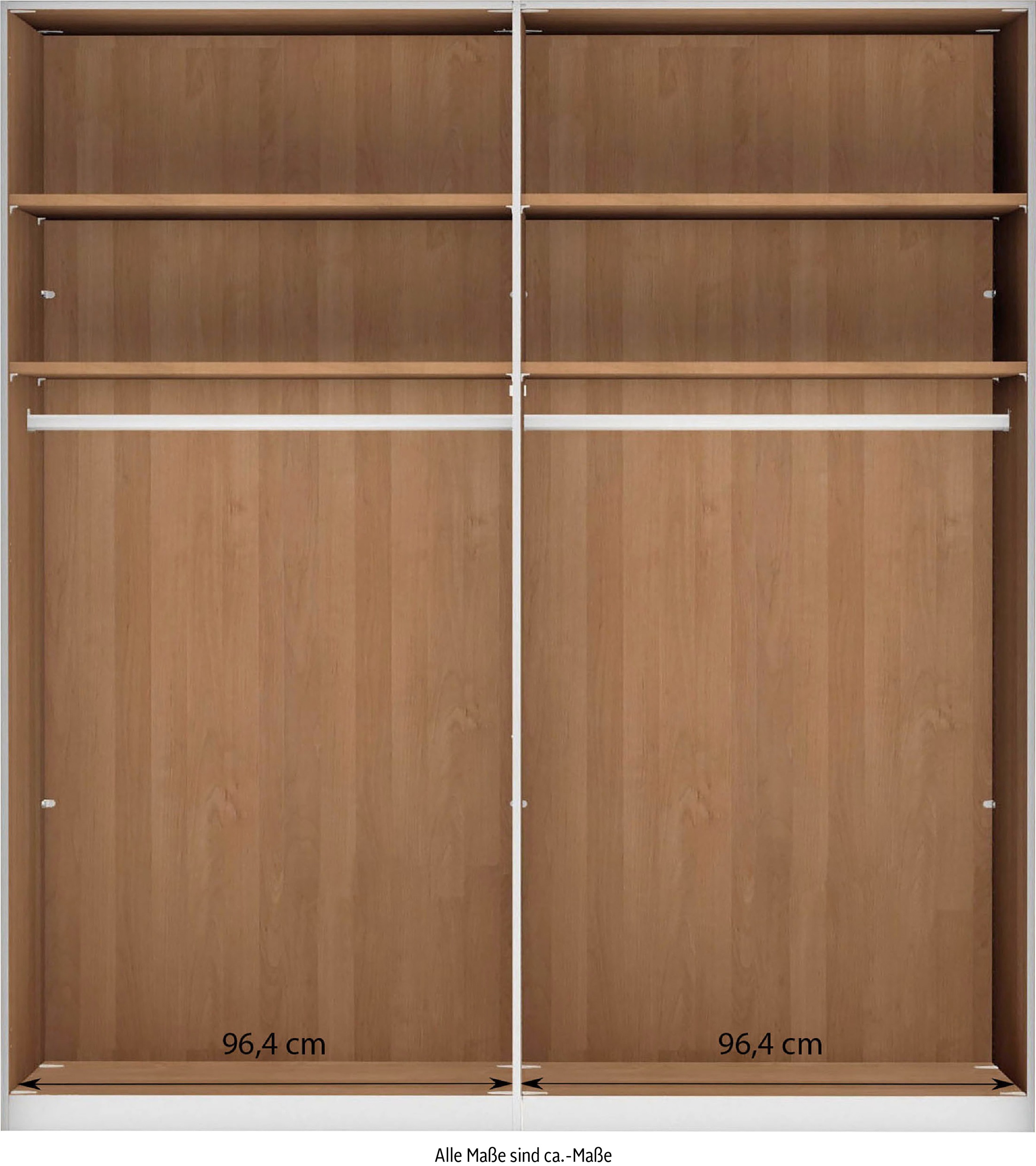 WIEMANN Drehtürenschrank »Cardiff, Massivholztüren in Kombination mit Glas- oder Spiegeltüren«, (4 Breiten, 2 Höhen 216/236cm auswählbar), hochwertiges Design in langlebiger Qualität, viel Stauraum