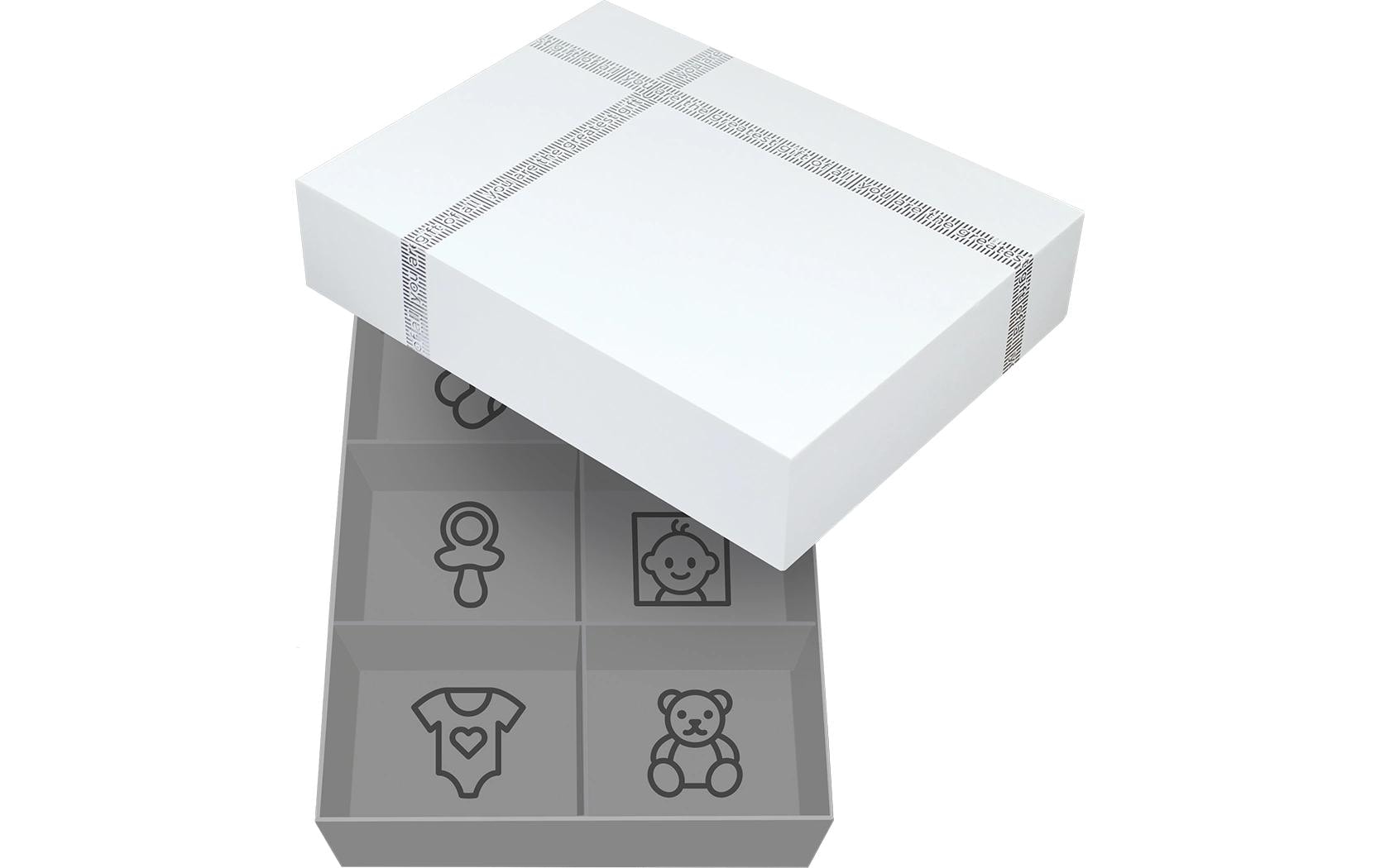 Dooky Kreativset »Medaillonabdruck und Erinnerungsbox Rund, 16,5 x 24 x 5,2 cm«