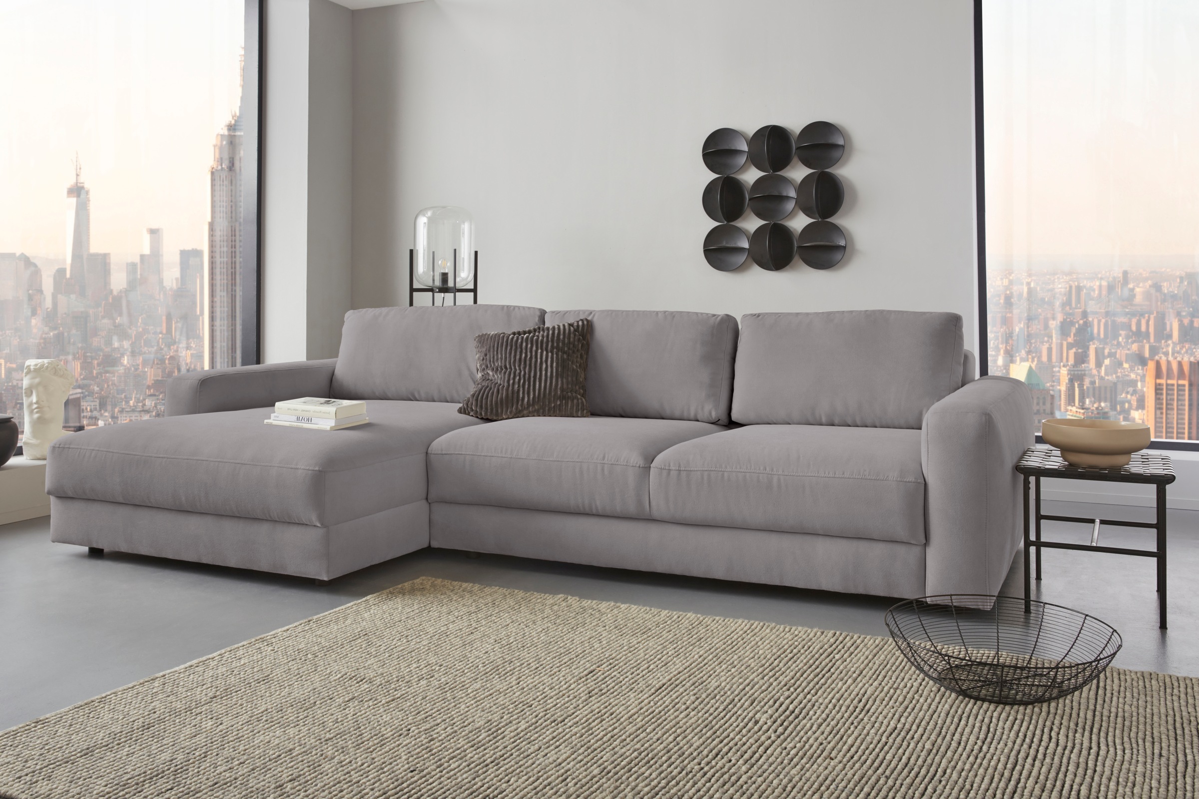 Home affaire Ecksofa »Bloomfield, elegant, viel Platz, Mega Couch, Breite 3 günstig online kaufen