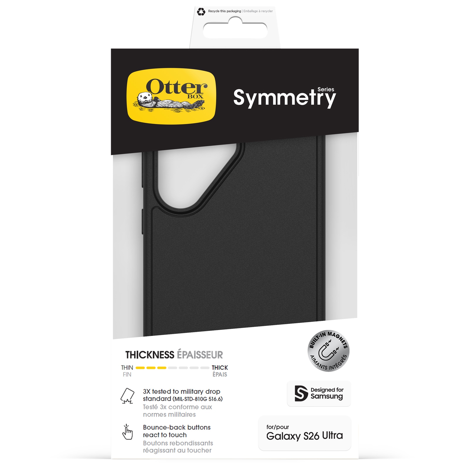 Otterbox Handyhülle »Symmetry Series für Samsung Galaxy S26 Ultra« Samsung Galaxy S26 Ultra Backcover, Schutzhülle, Handyschutzhülle, Case, Schutzcase, stoßfest