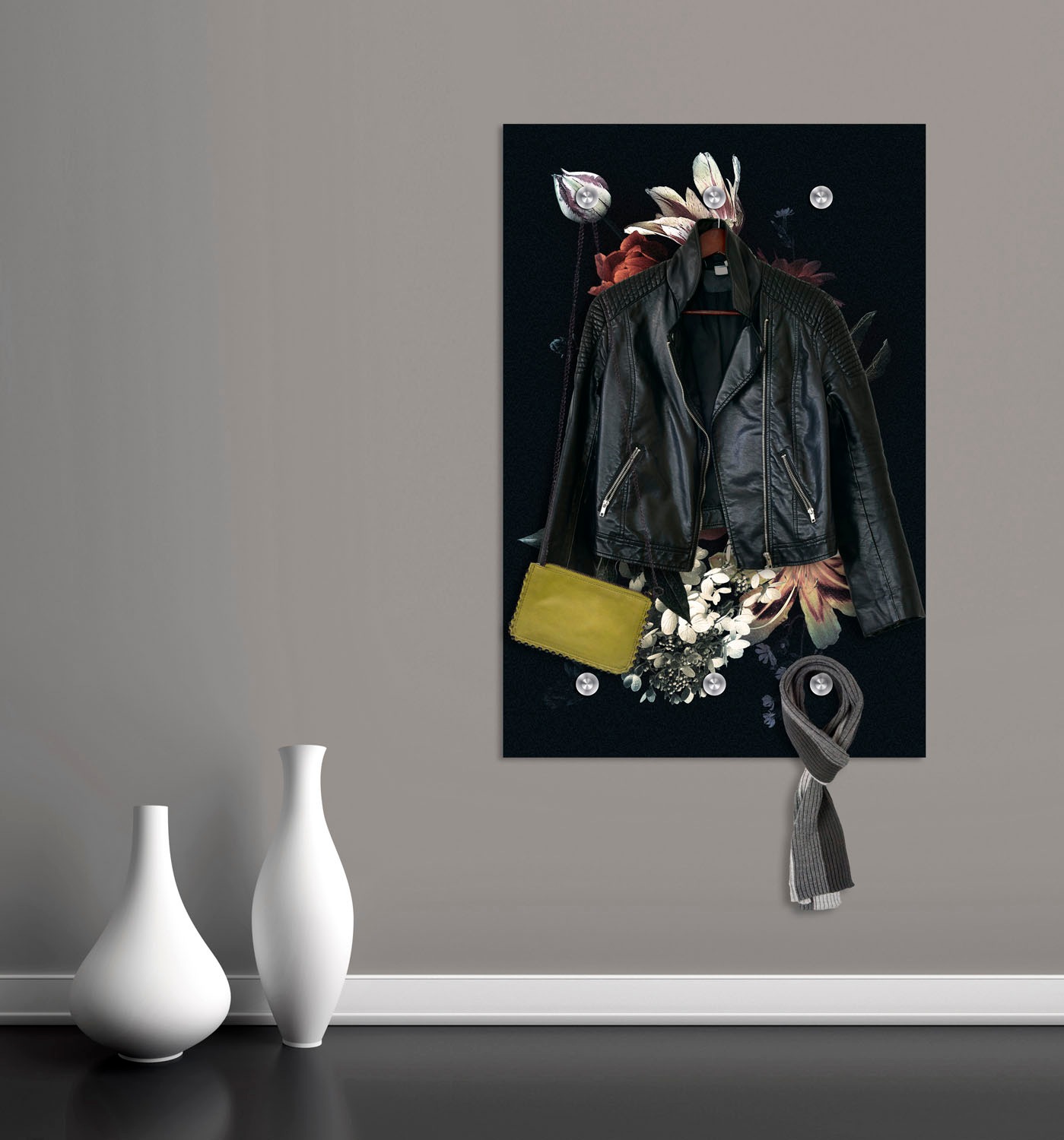 queence Garderobenleiste "Sylt", Wand Garderobe, Strand, Gräser, Düne, plat günstig online kaufen