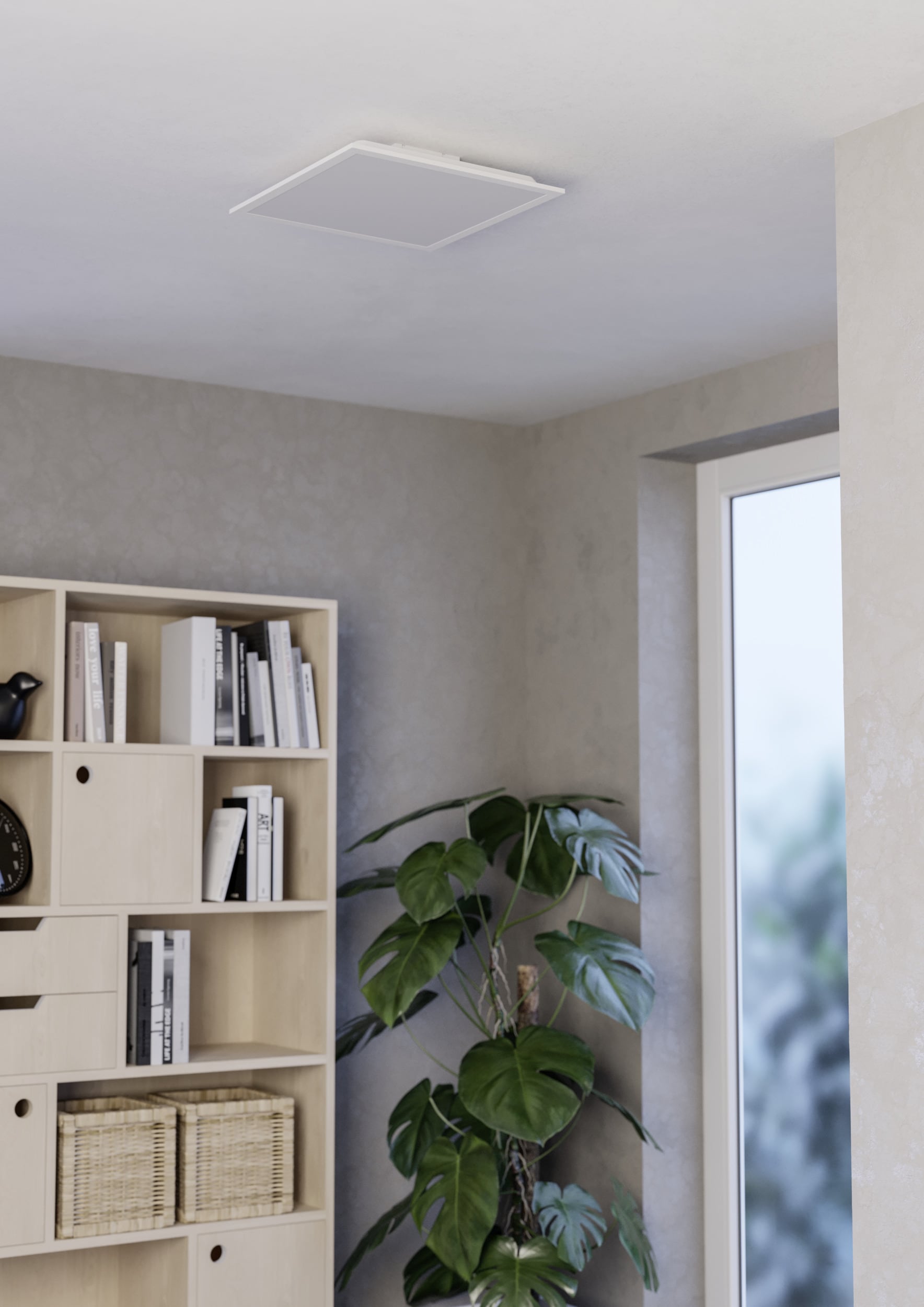 EGLO LED Deckenleuchte »MORADILLO-Z Deckenlampe - Stahl - LED - 19W - IP20« LED-Modul 1 Stk. Kaltweiß | Neutralweiß | RGB | Warmweiß Wohzimmerlampe, Esszimmerlampe, Schlafzimmer, L39,3 x B39,3 x H6,1 cm