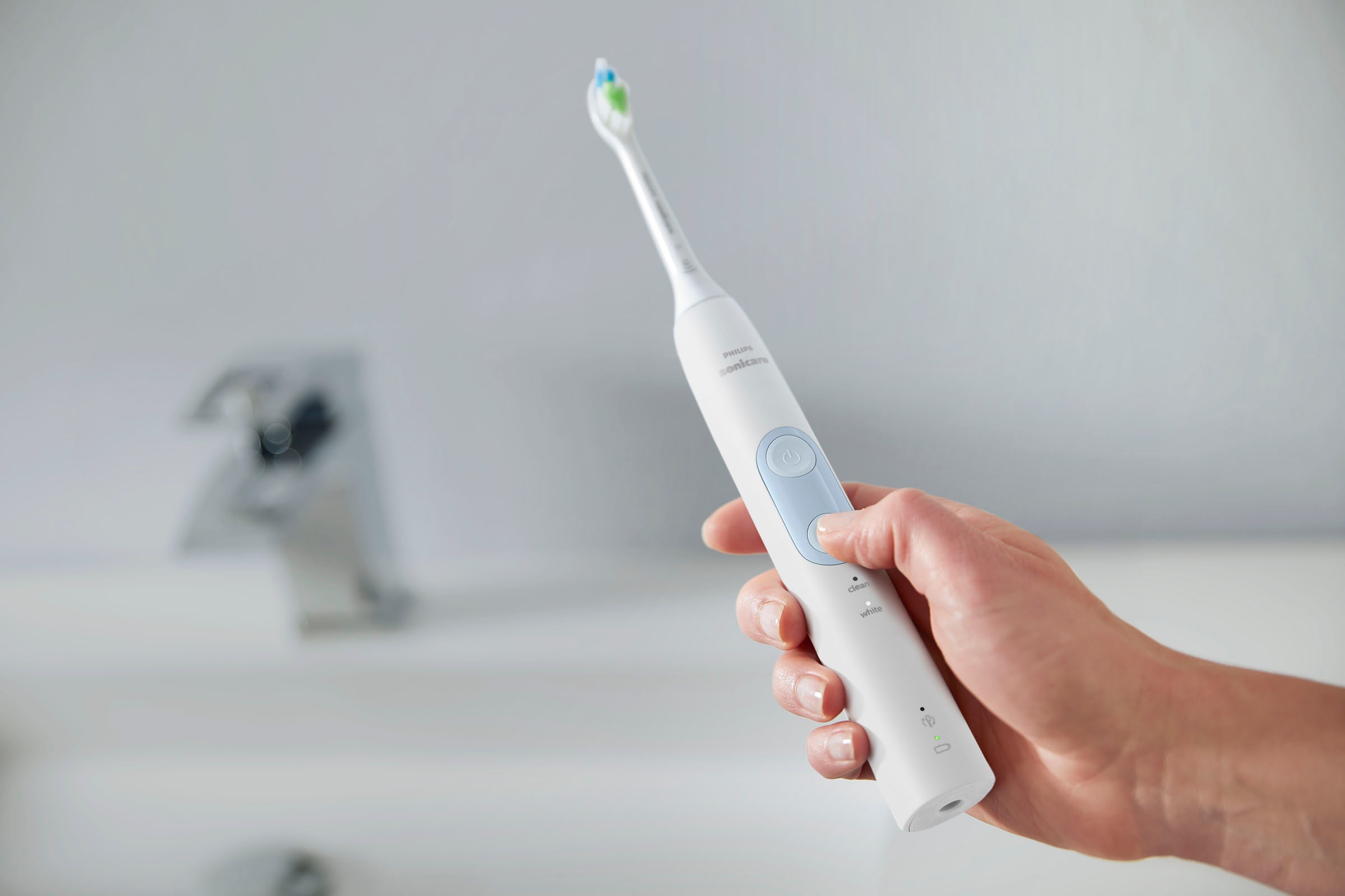 Philips Sonicare Elektrische Zahnbürste »ProtectiveClean 5100 HX6851/34«, 2 St. Aufsteckbürsten, mit Schalltechnologie, 3 Putzprogramme, Reiseetui