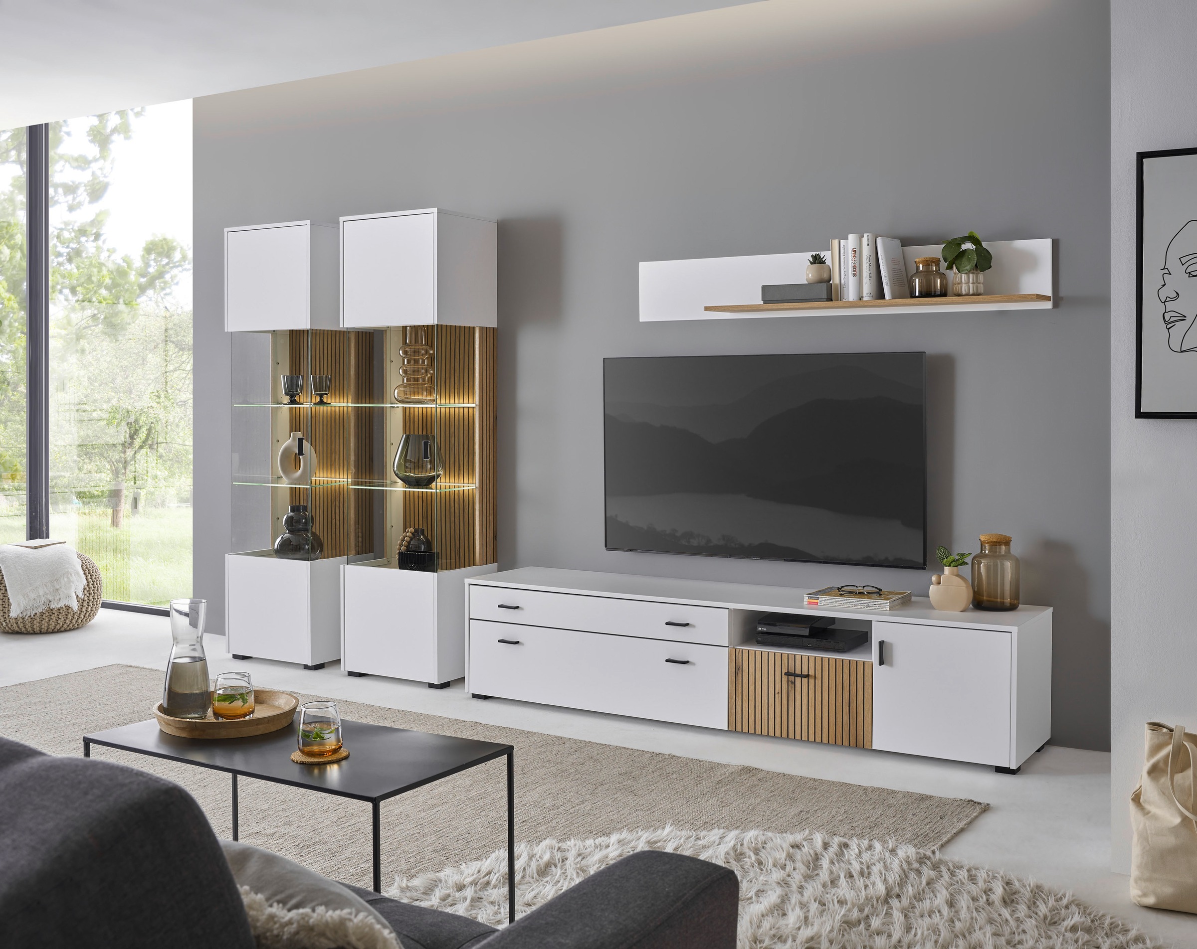 INOSIGN Wohnwand »HUDSON« Set, 4 Stk. tlg.