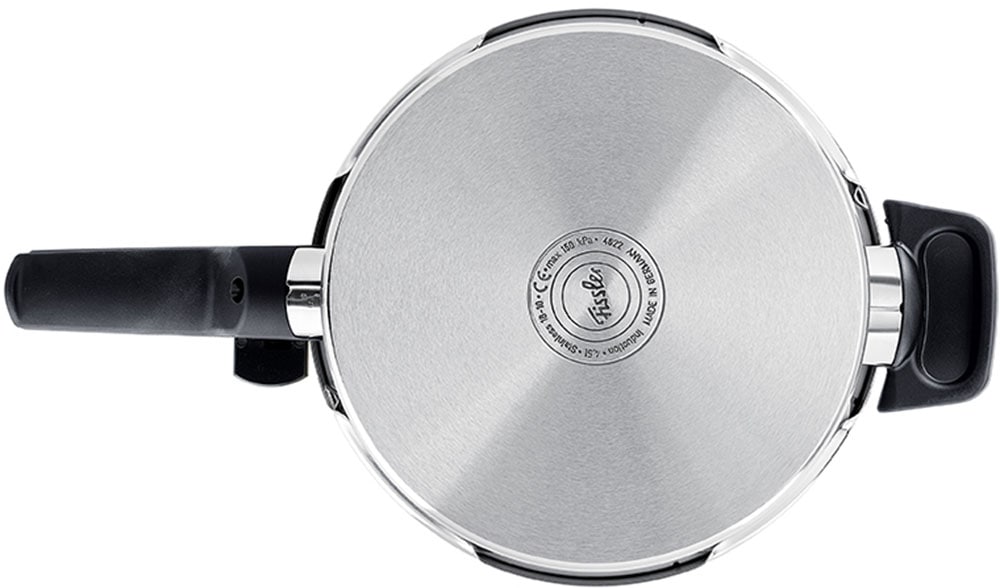 Fissler Schnellkochtopf »Vitaquick® Premium«, Edelstahl 18/10, (3 tlg., 1 Schnellkochtopf 4,5 L, 1 Metalldeckel, 1 Dünsteinsatz), Made in Germany, mit gelochtem Einsatz