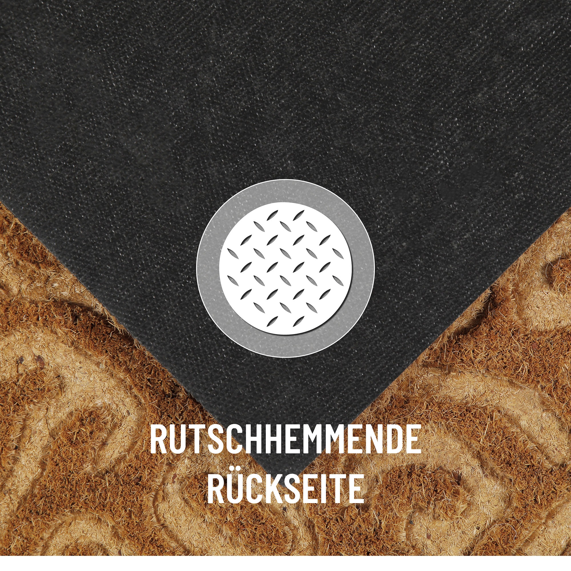 Wecon home Fußmatte »Desert Doodle«, rechteckig, 14 mm Höhe, Kokos, pflegeleicht, rutschfest, abstraktes Design, Schmutzfangmatte
