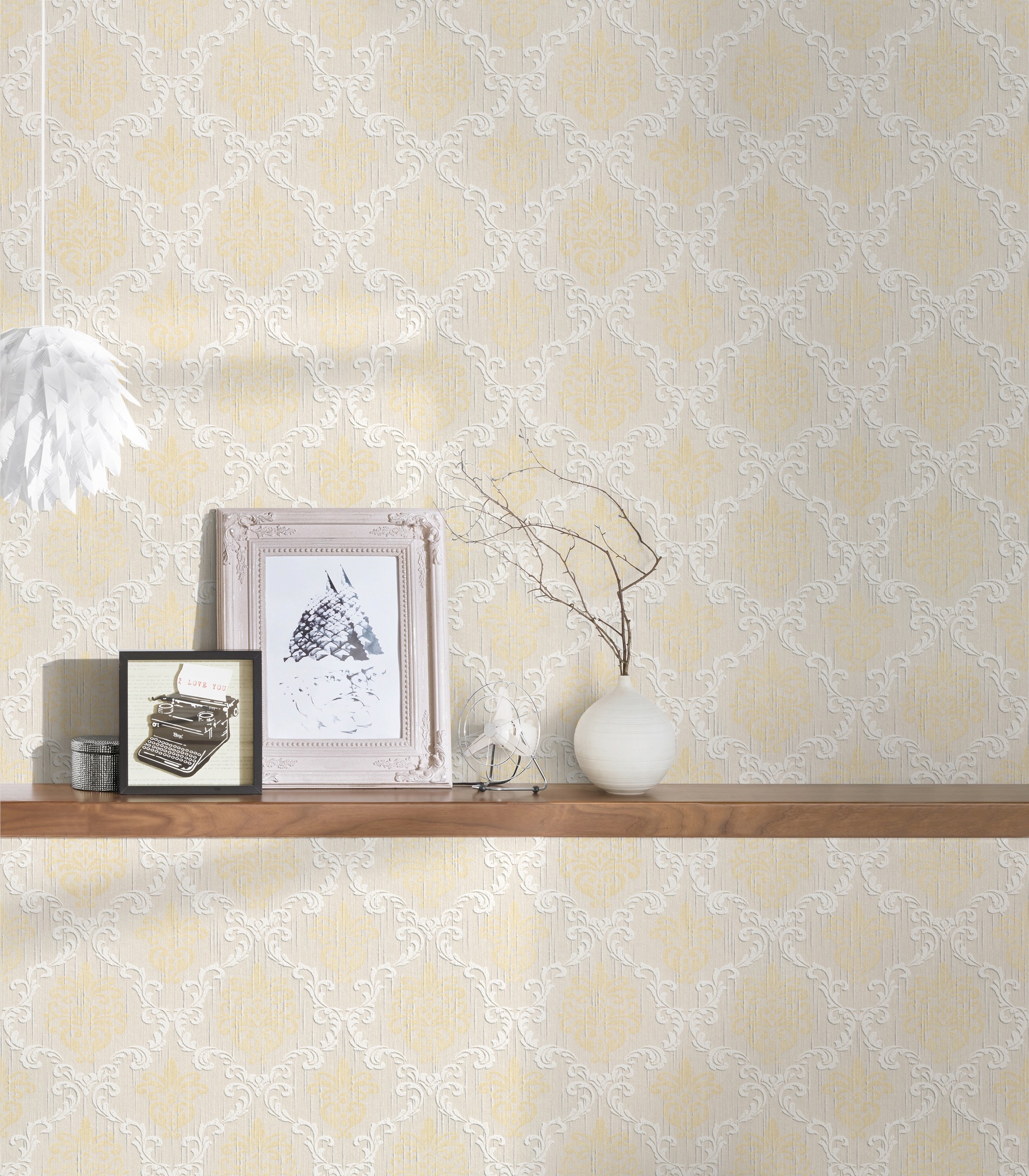 Architects Paper Textiltapete »Tessuto«, Barock-ornamental-gemustert, Tapete Barock Tapeten Wohnzimmer Schlafzimmer Küche modern Design Büro