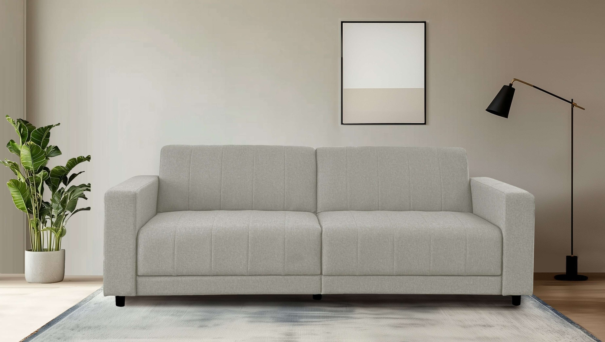 Dorel Home 3-Sitzer »Allie II Schlafsofa 225 cm«, Bett-Funktion (108/190cm) günstig online kaufen