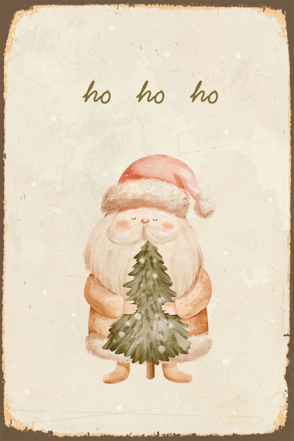 queence Alu-Dibond-Druck »Weihnachtsmann«, Weihnachtsmann-Weihnachten, (1 St.), ho ho ho, Schild