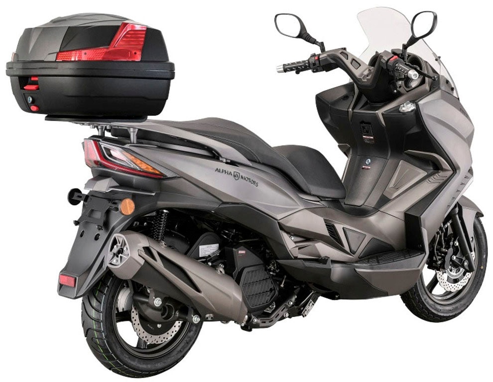 Alpha Motors Motorroller »Sport Cruiser 22«, 125 cm³, 95 km/h, Euro 5, 11 PS, (Set, mit Topcase), mit Lenkerschloss