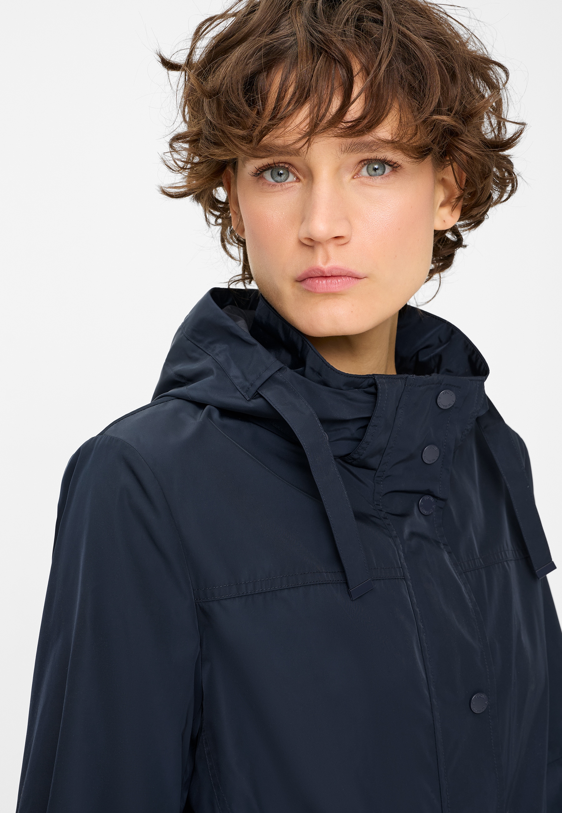 Fuchs Schmitt Kurzmantel abnehmbare Kapuze, Regular Fit, verdeckter Reißverschluss