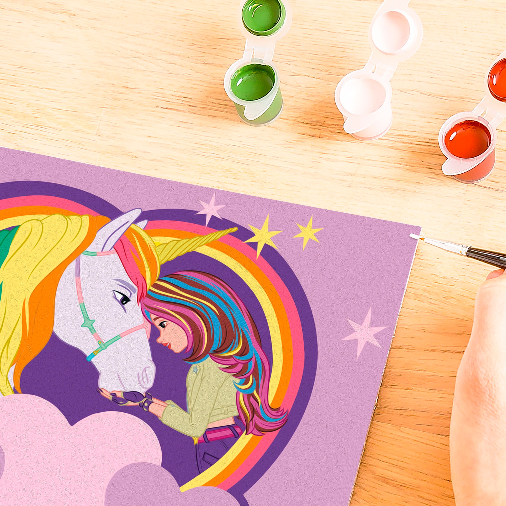 Ravensburger Malen nach Zahlen »CreArt, Malen nach Zahlen, Kinder, Unicorn Academy - Sophia & Wildstar«, Made in Europe
