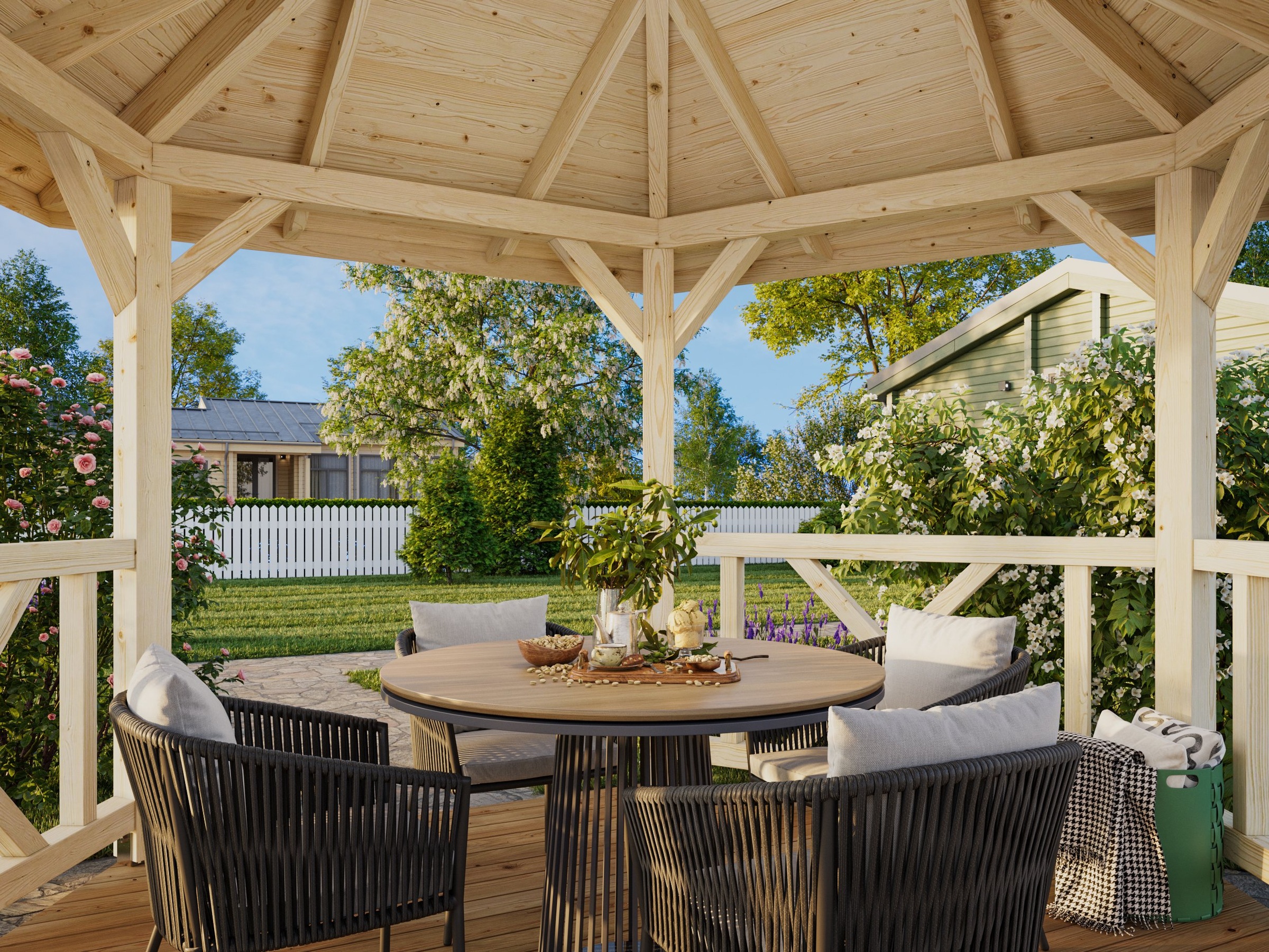 Palmako Holzpavillon »Betty« BxTxH: 423x423x313 cm