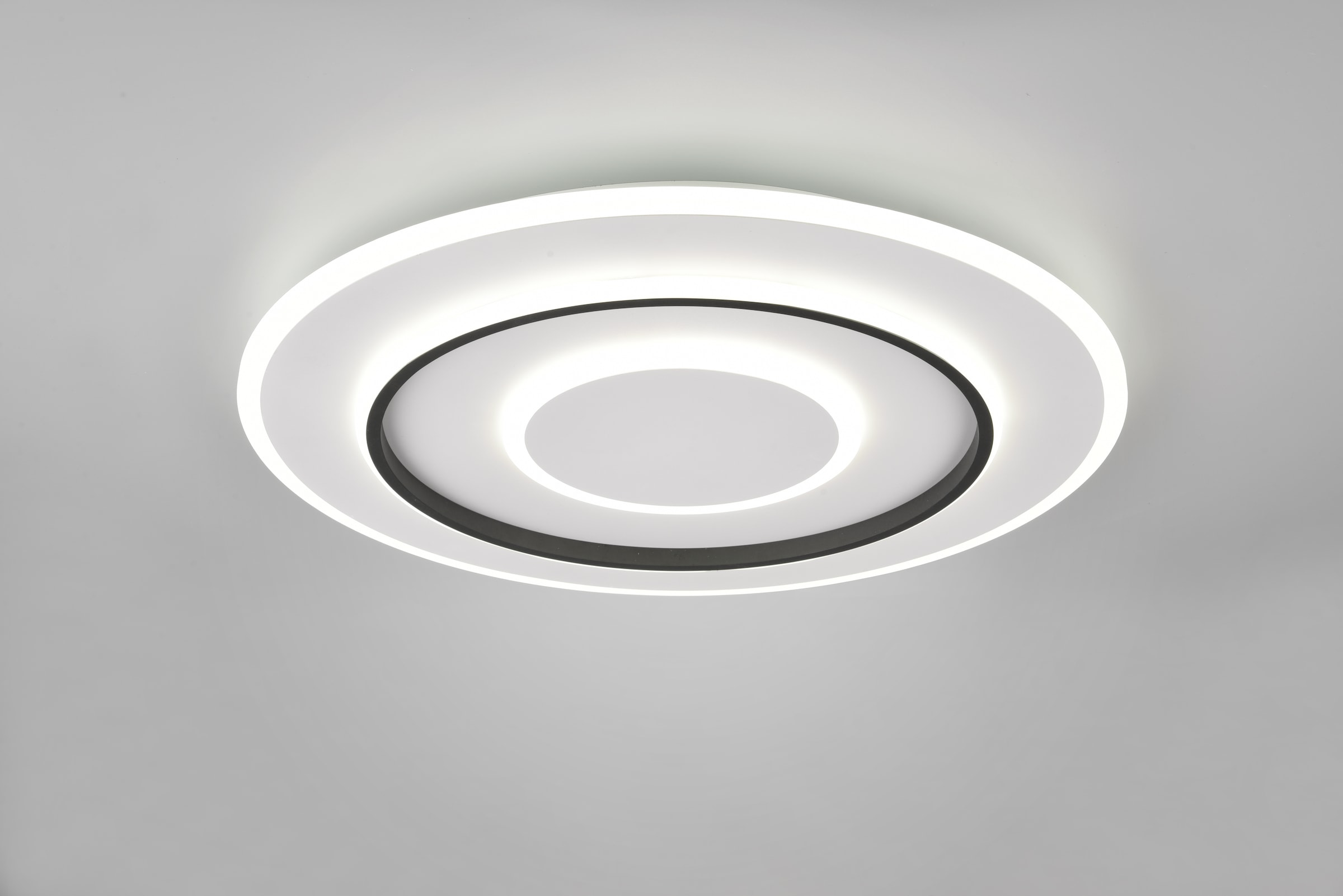 REALITY Leuchten LED Deckenleuchte »JORA, Deckenlampe Schlafzimmer mit Sleep Timer, Nachtlicht, dimmbar,«, 1 flammig, Leuchtmittel LED-Board | LED fest integriert, Lichtfarbe einstellbar CCT, Memoryfunktion, inkl Fernbedienung