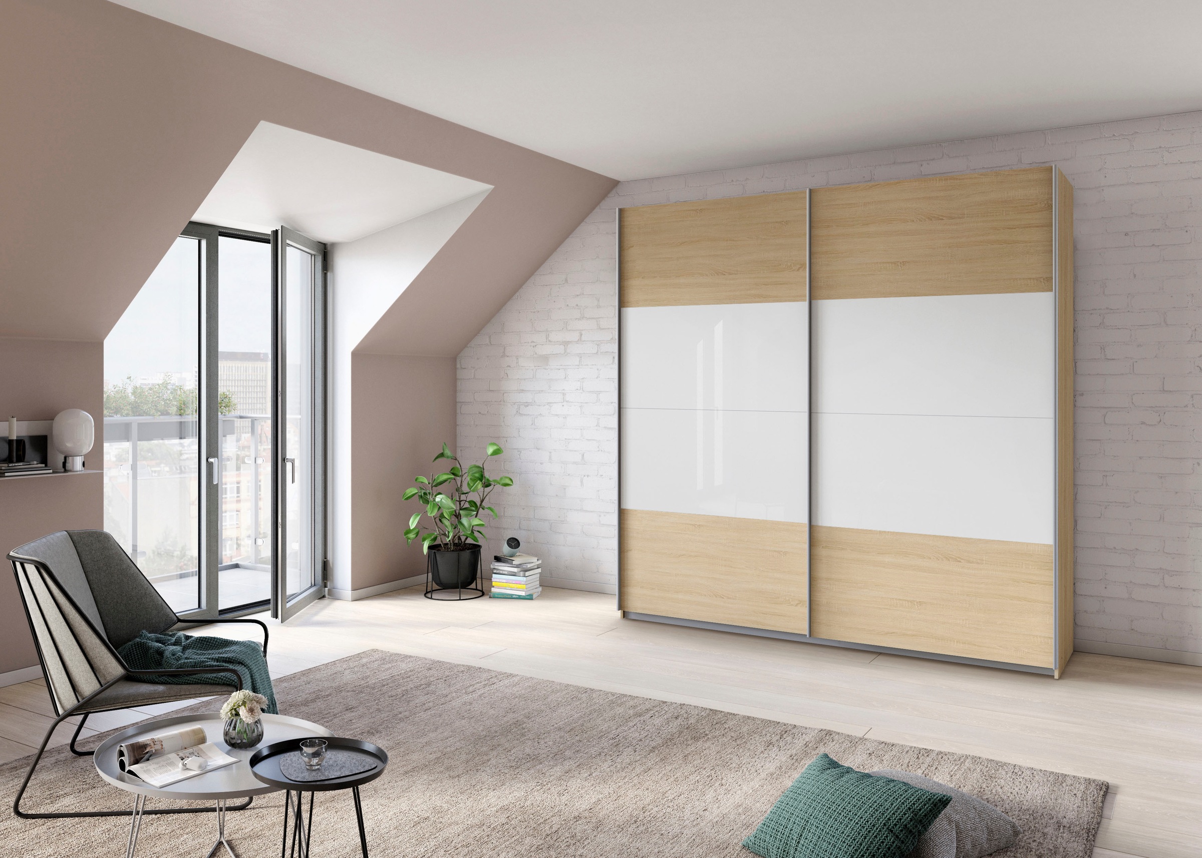 rauch Schwebetürenschrank "Quadra Schlafzimmerschrank in vielen Breiten" Kl günstig online kaufen