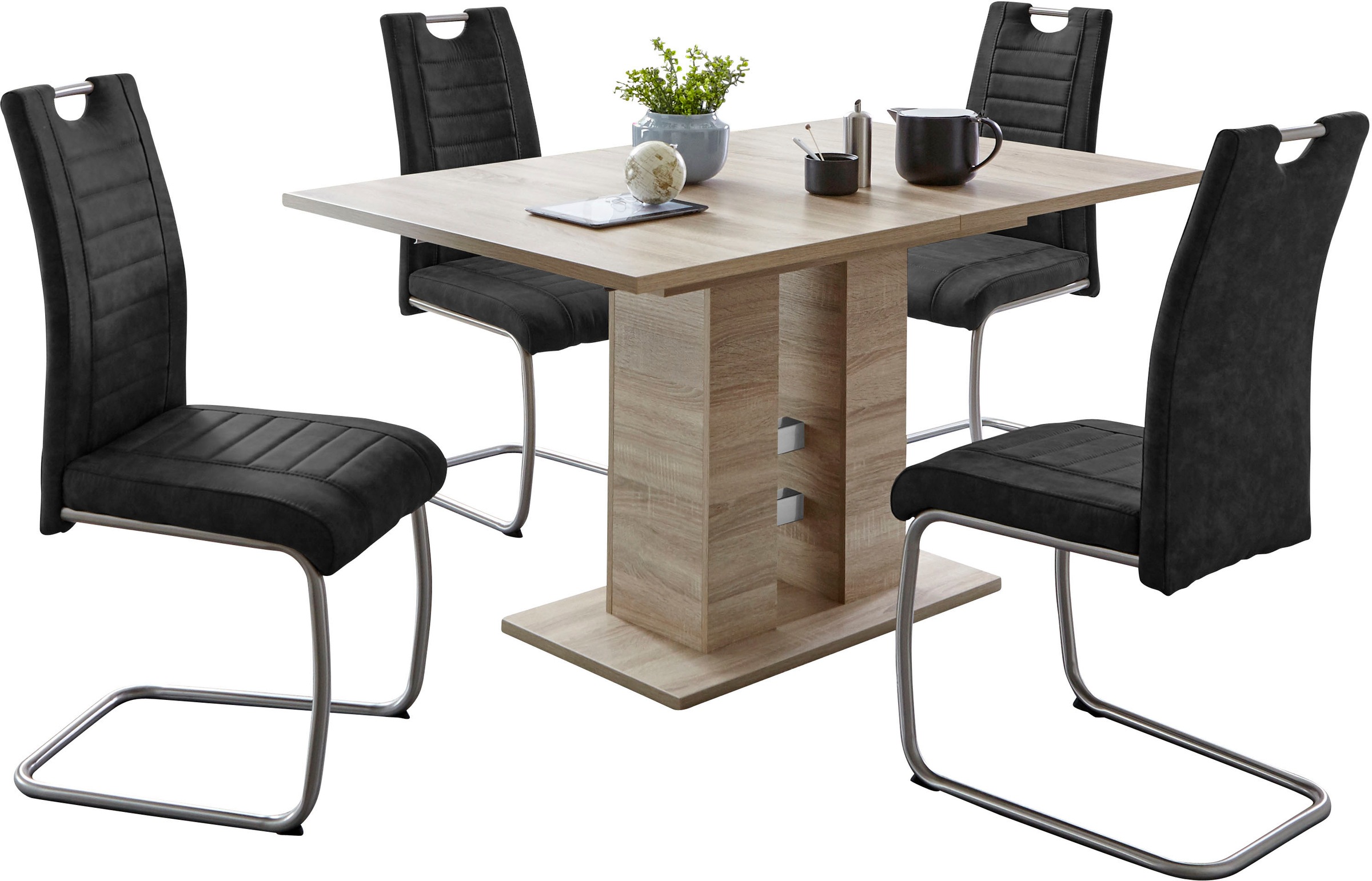 HELA Essgruppe »Ulla« Set, 5 Stk. tlg. ausziehbar 140 - 220 cm, Edelstahl, günstig online kaufen