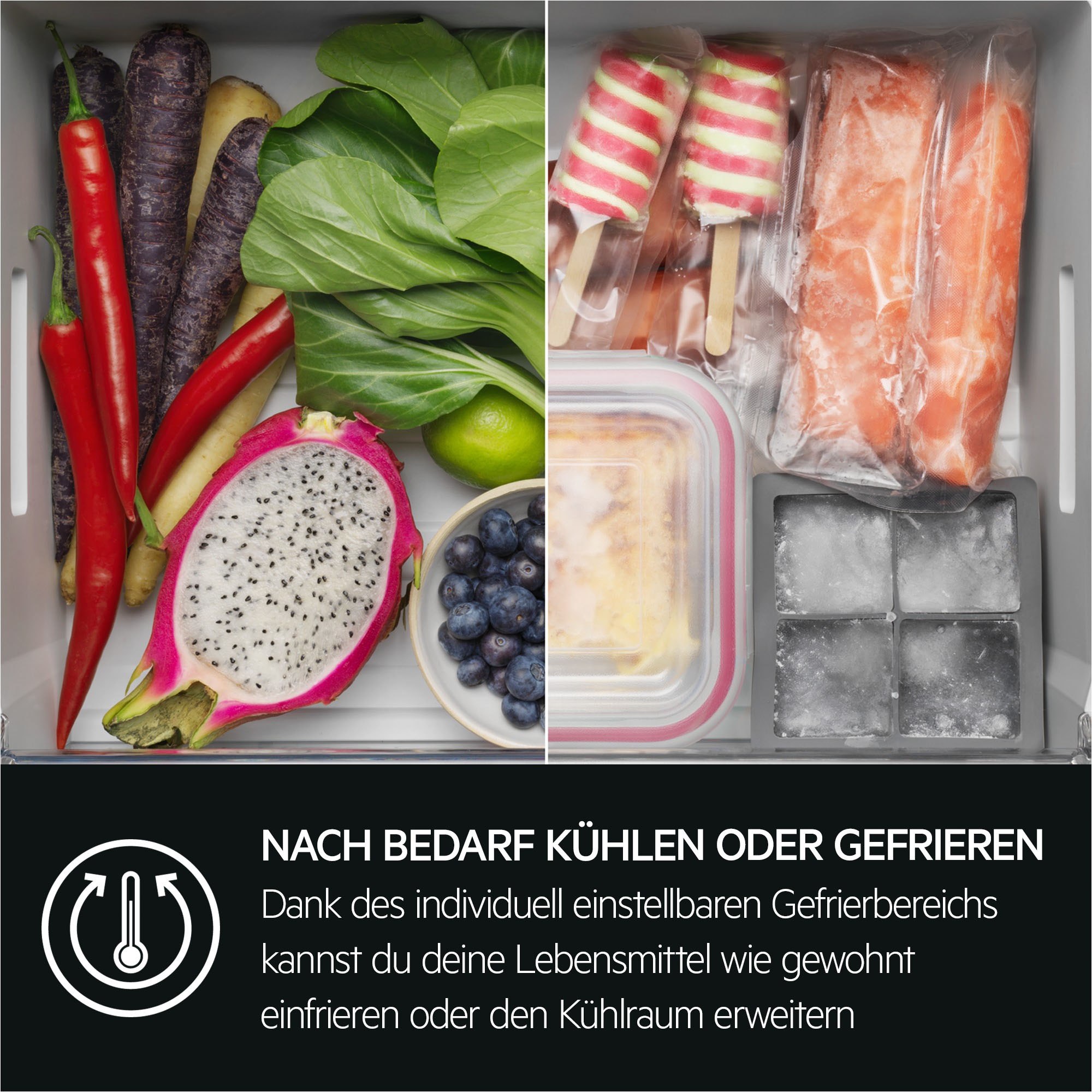 AEG Einbaukühlgefrierkombination Serie 9000 »TSC9V18WCC3« 176,9 cm hoch 55,7 cm breit MultiChill-Null-Grad-Schublade -3°C bis +5°C wählbar, WiFi, NoFrost