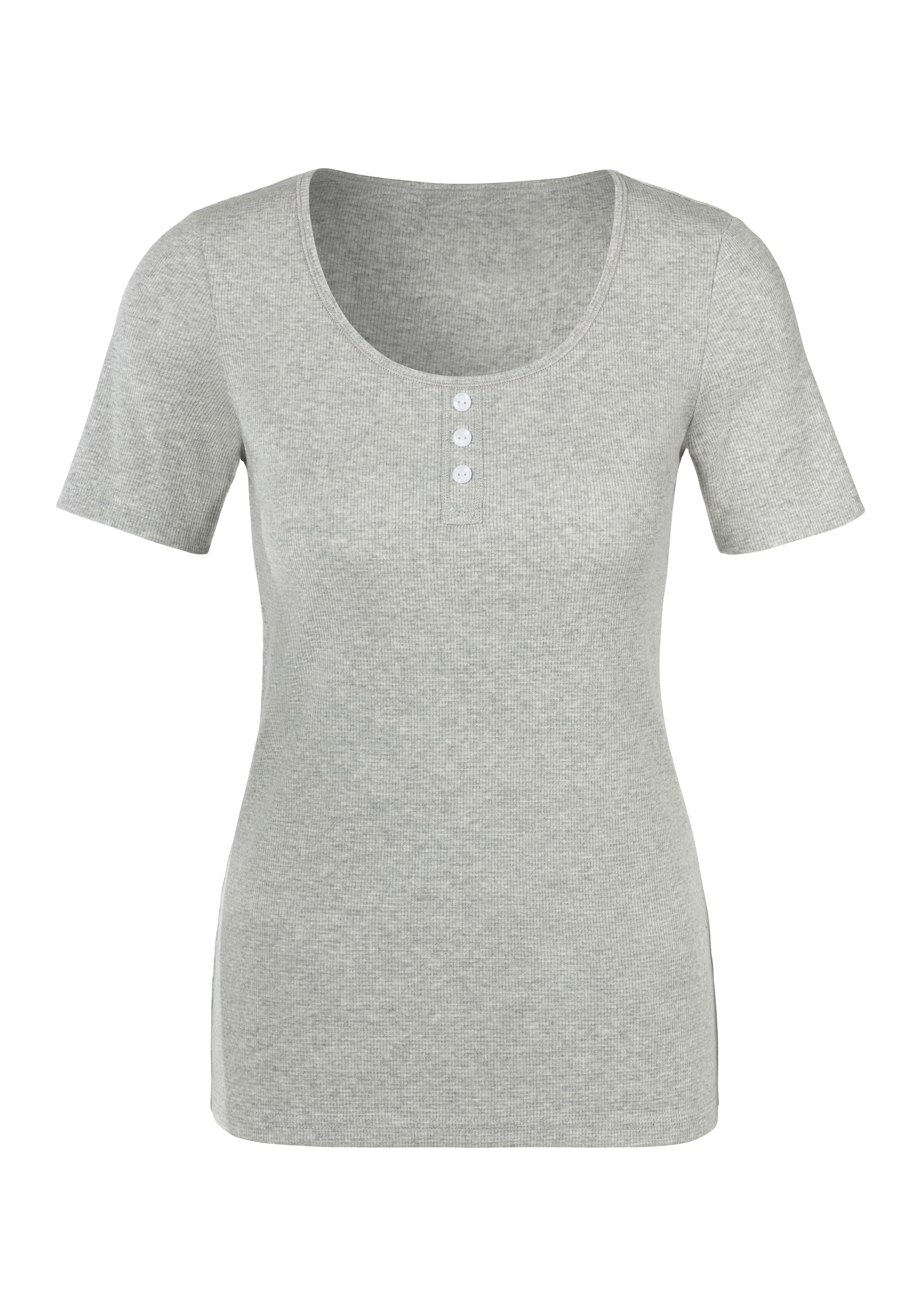 Bench. T-Shirt, (Packung, 2er-Pack), aus Baumwoll-Piqué